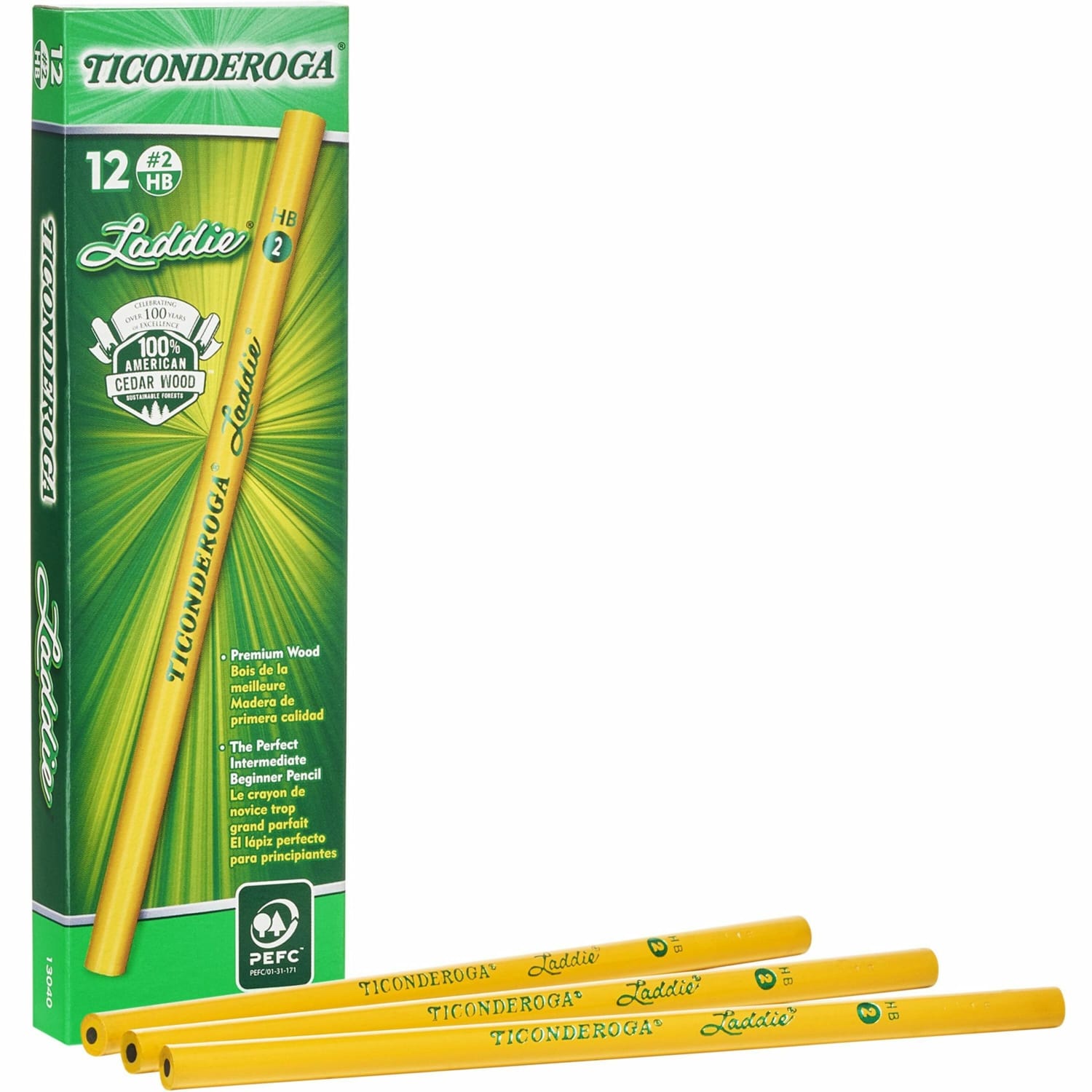 Dixon Ticonderoga Laddie Elementary Pencils, Without Eraser, Pack Of 12 Pencils - Image 3