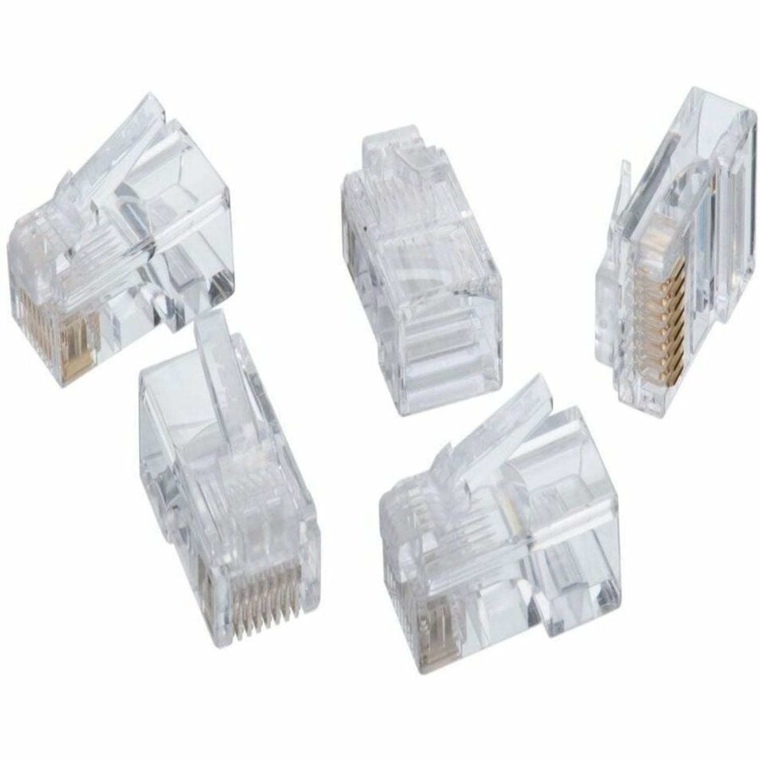 4XEM 100 Pack Cat6 RJ45 Modular Ethernet Plugs for Stranded or Solid CAT6 Cable - 100 Pack Modular RJ45 Ethernet ends  - 4X100PKC6 - Image 3