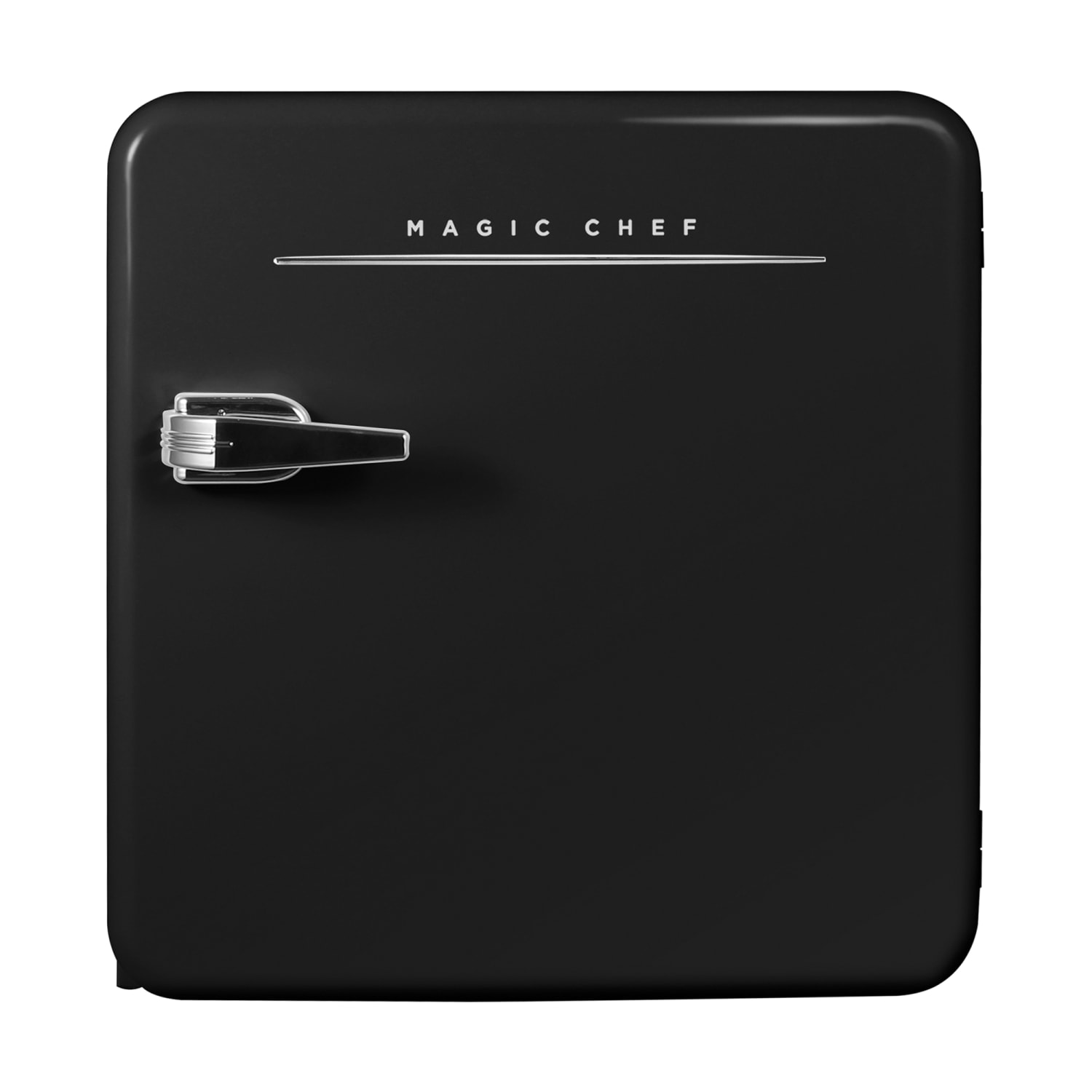Magic Chef 1.6 Cu. Ft. Retro Mini Fridge With Manual Defrost, Black - Image 4