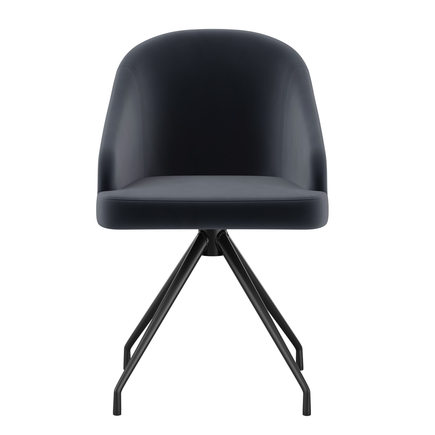 Martha Stewart Sora Upholstered Mid-Back Stationary Office Task Chair, Velvet, Gray/Oil-Rubbed Bronze - Image 13