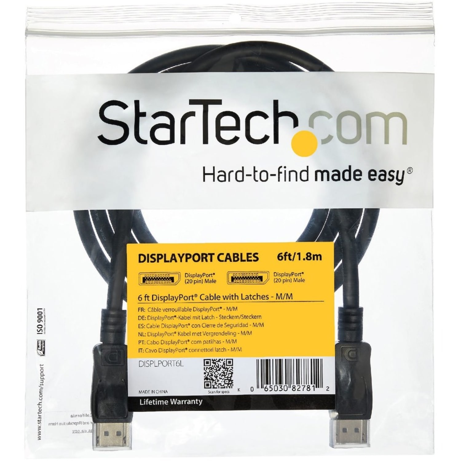 StarTech.com DisplayPort Cable With Latches, 30ft - Image 6