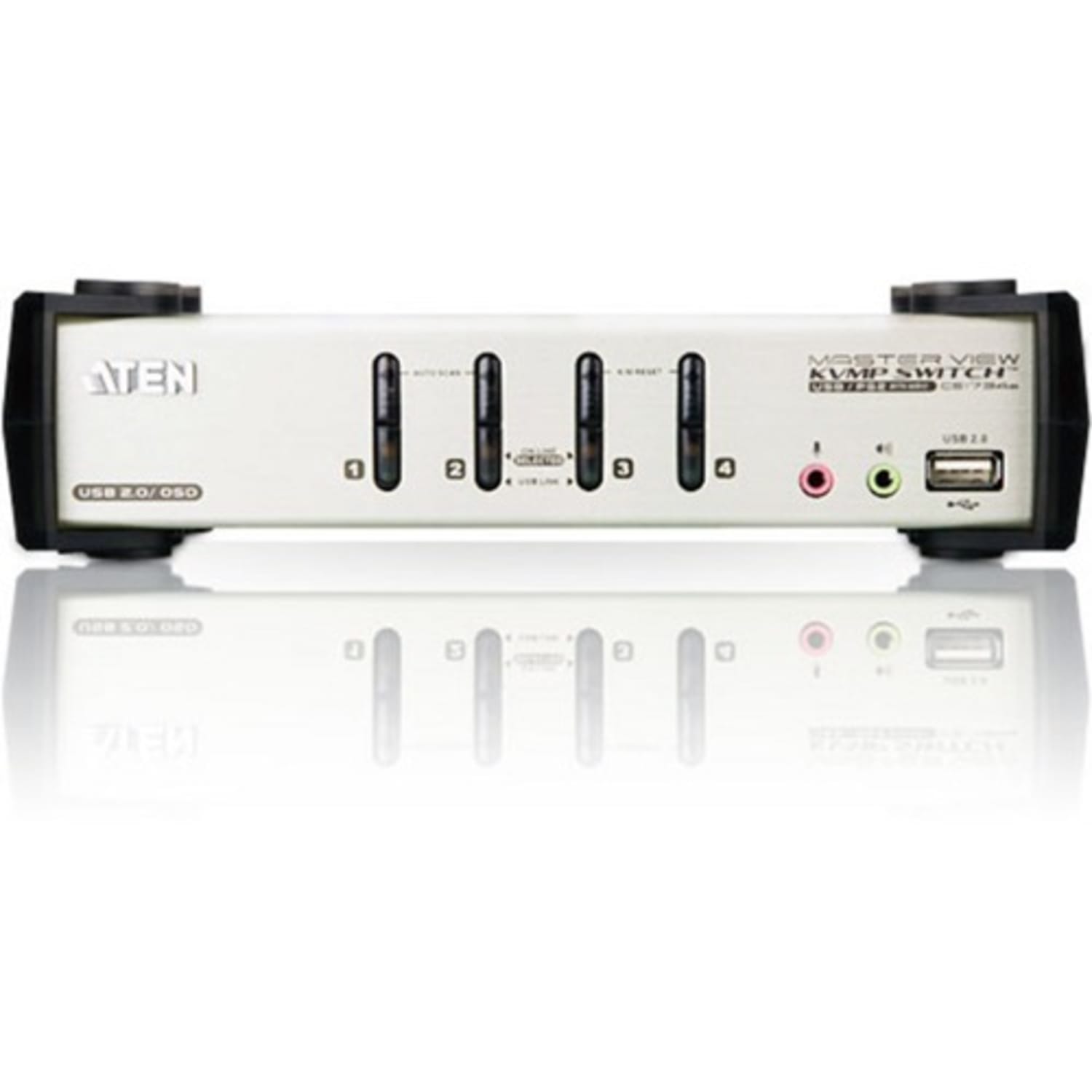 Aten CS1734B 4-Port USB KVMP Switch - 4 x 1 - 4 x HD-15 Keyboard/Mouse/Video - Image 4