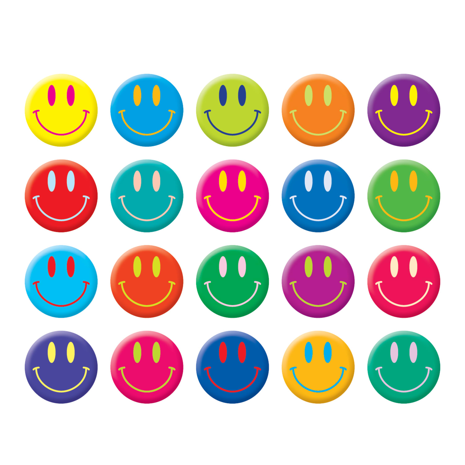 Scholastic Stickers, Smiley Faces, Pack Of 200