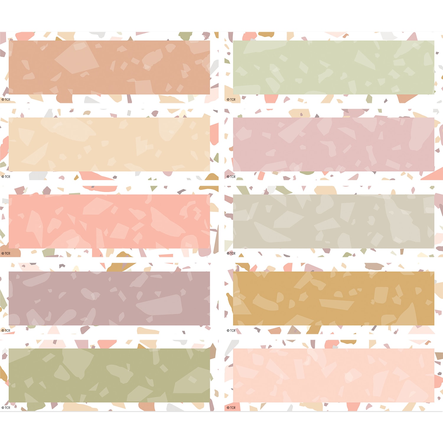 Teacher Created Resources Labels Magnetic Accents, Terrazzo Tones, 20 Per Pack, Set Of 2 Packs - Image 3