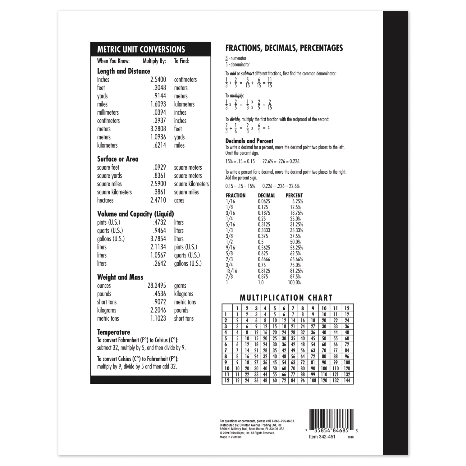 Office Depot Brand Schoolmate Composition Book, 7-7/8in x 10in, Wide Ruled, 20 Sheets - Image 3