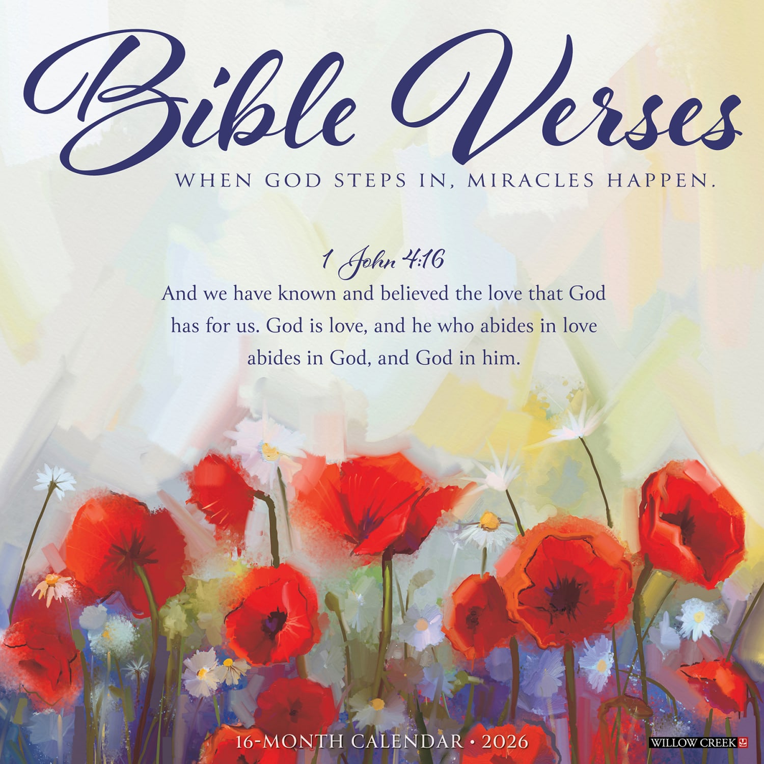 2026 Willow Creek Press Inspirational Monthly Wall Calendar, 12in x 12in, Bible Verses, January To December, 50224 - Image 3