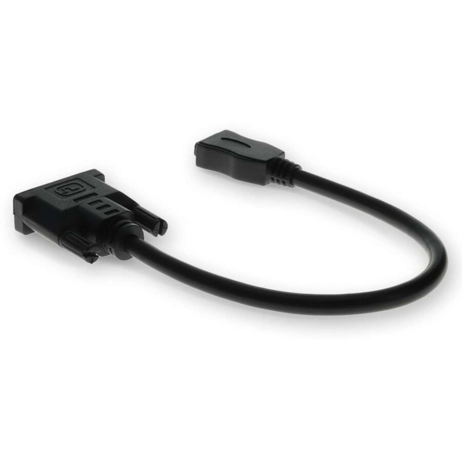 AddOn 5 Pack 8in DVI-D to HDMI Adapter Cable - Adapter - dual link - HDMI female to DVI-D male - 7.9 in - black (pack of 5) - Image 4