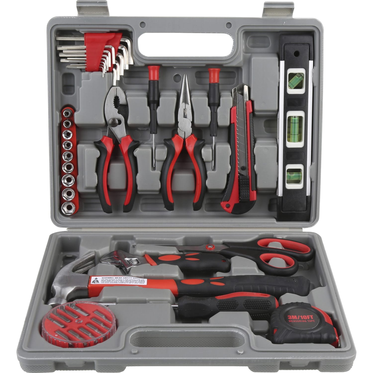 Genuine Joe 42 Piece Tool Kit with Case - Gray - Image 4