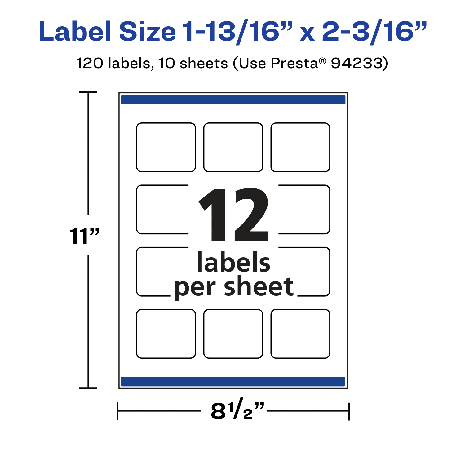 Avery Permanent Labels With Sure Feed, 94233-CMF10, Rectangle, 1-13/16in x 2-3/16in, Matte Clear, Pack Of 120 - Image 6