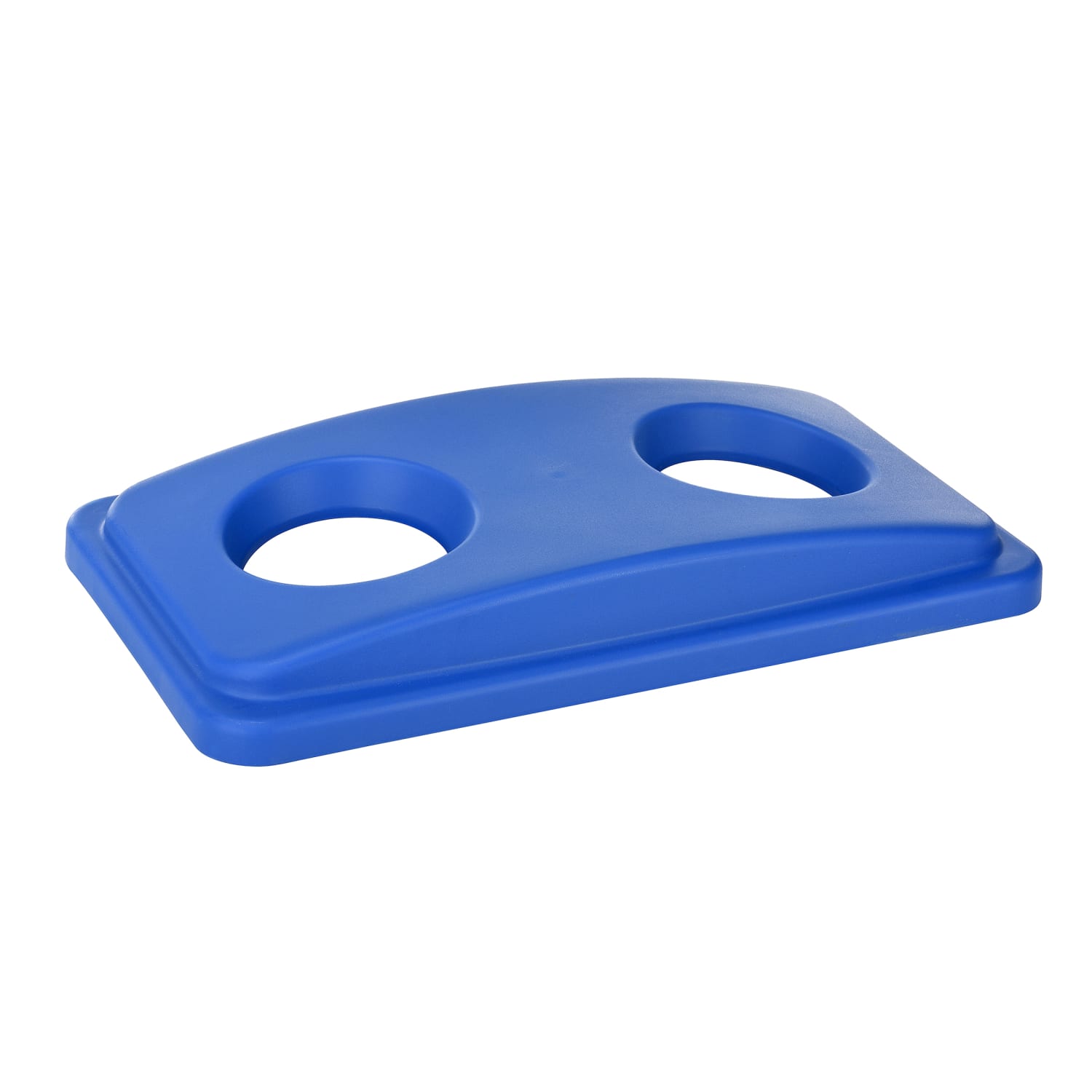 Alpine Can And Bottle Recycling Lids For Slim Recycling Trash Cans, 20in x 12in, Blue, Pack Of 4 Lids - Image 4