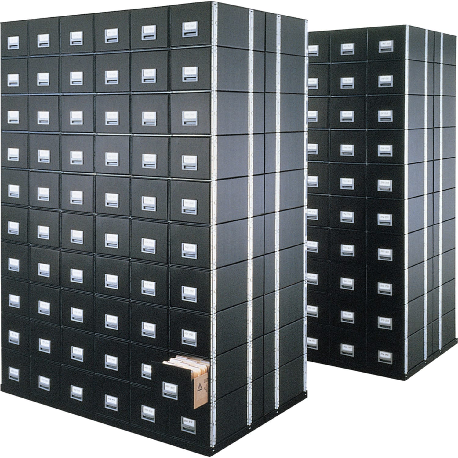 Bankers Box Staxonsteel Maximum Space-Saving Storage Drawers, x 11.13inH x 17inW x 25 1/2inD, Black, Case Of 6 - Image 6