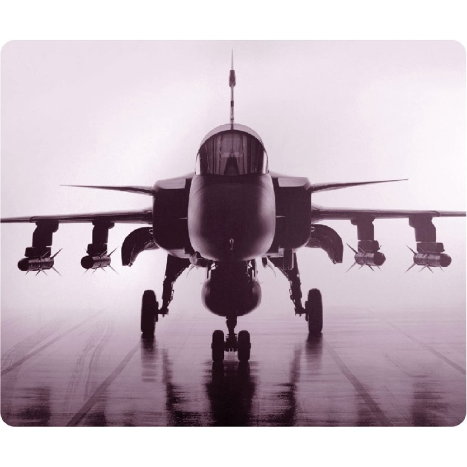 OTM Essentials Mouse Pad, Airplane, 10in x 9.13in, Black, PV1BM-RGD-01 - Image 3