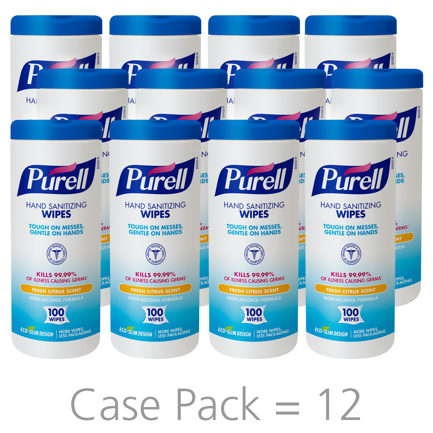 Purell Sanitizing Wipes, Fresh Citrus Scent, Pack of 100 Wipes - Image 3