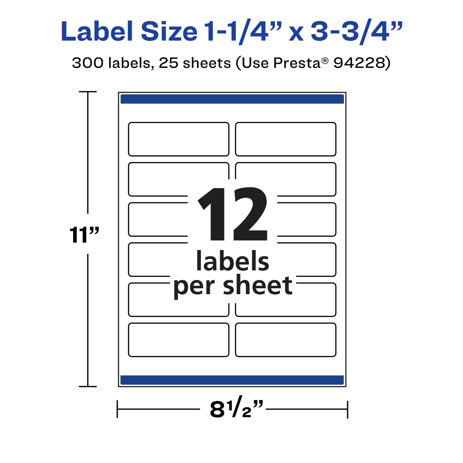 Avery Permanent Labels With Sure Feed, 94228-CMF25, Rectangle, 1-1/4in x 3-3/4in, Matte Clear, Pack Of 300 - Image 6