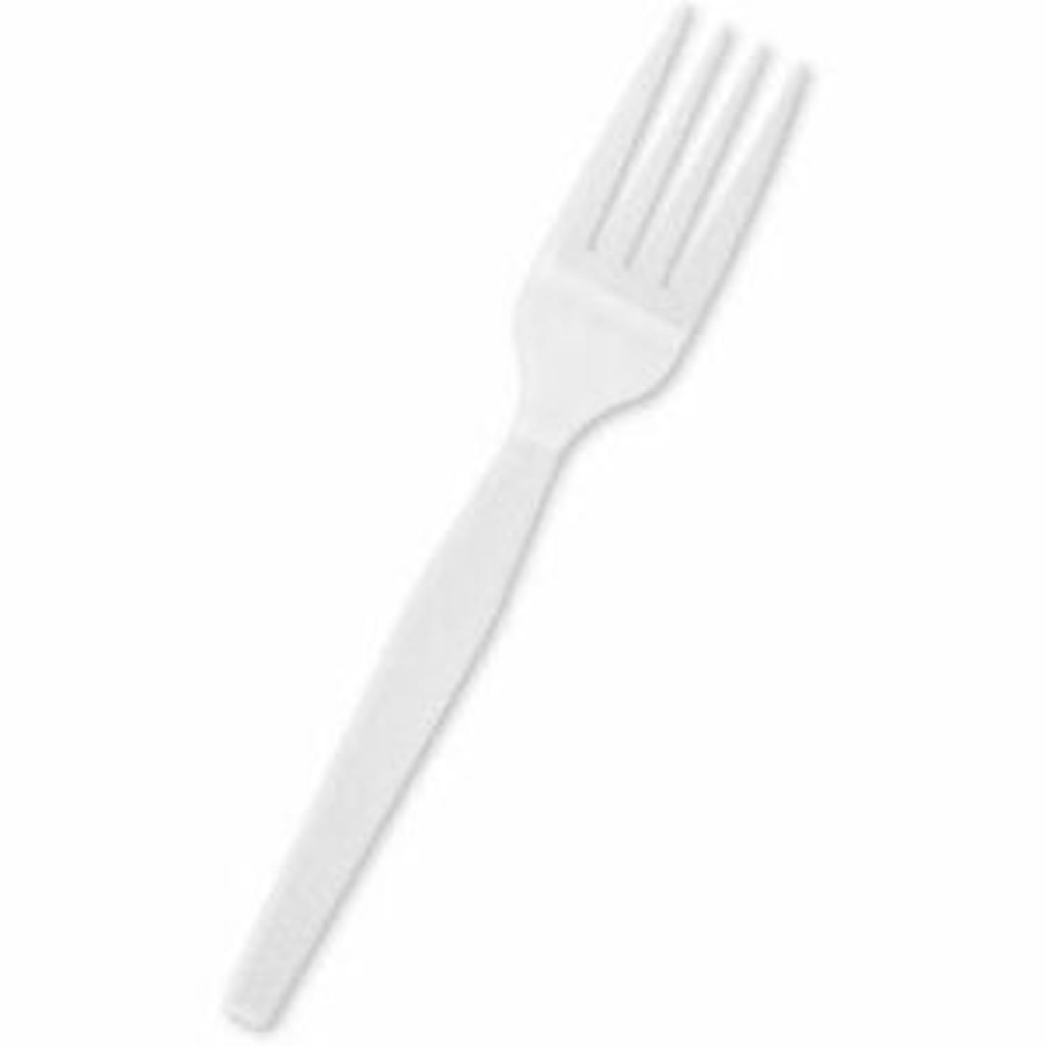 Empress Polypro Medium Weight Forks, White, Case Of 1,000 Forks - Image 3