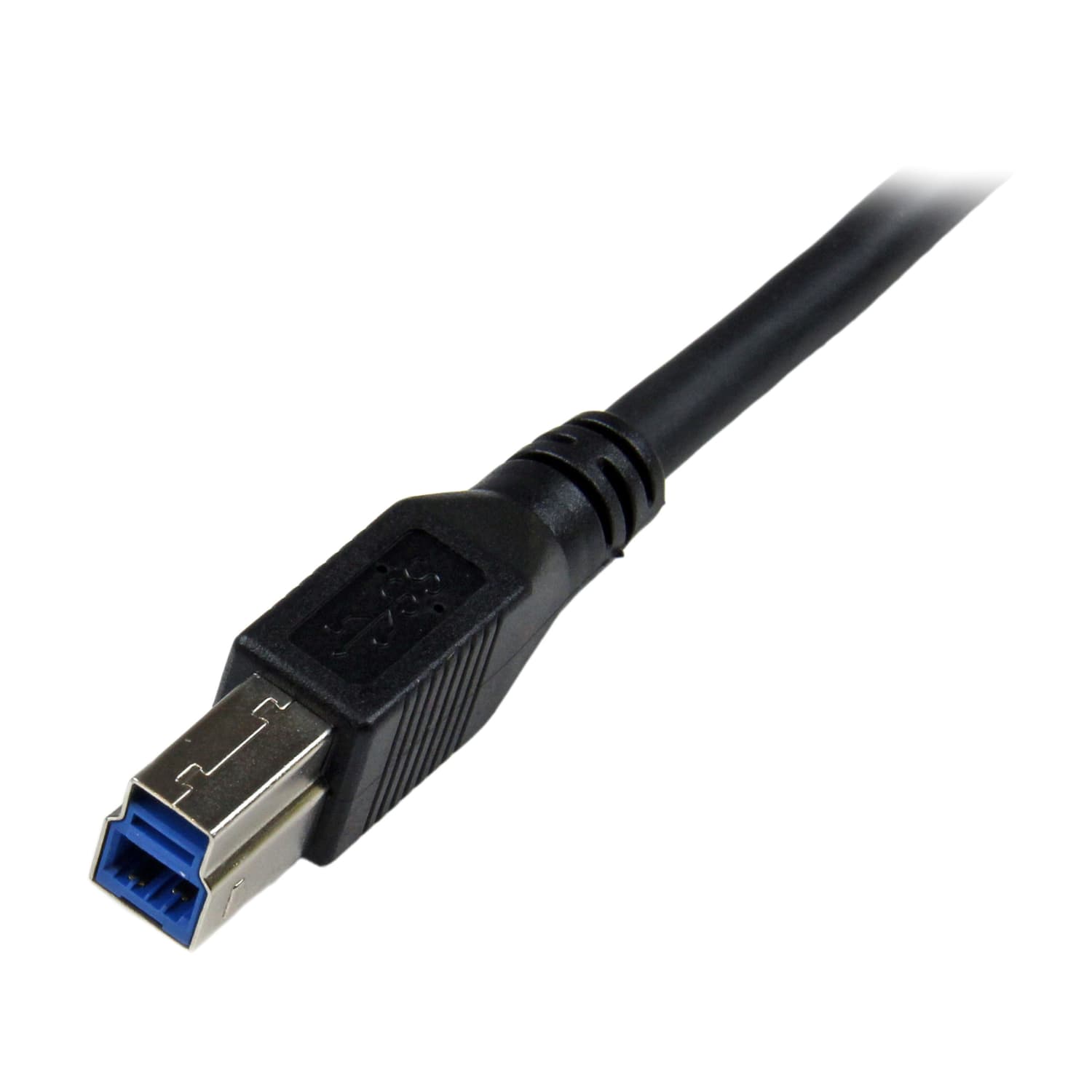 StarTech.com 1m Black SuperSpeed USB 3.0 Cable - Right Angle A to B - M/M - 3.28ft USB Data Transfer Cable for Notebook, Network Device, Printer, Modem, Hard Drive - First End: 1 x Type A Male USB - Second End: 1 x Type B Male USB - Shielding - Black - Image 5