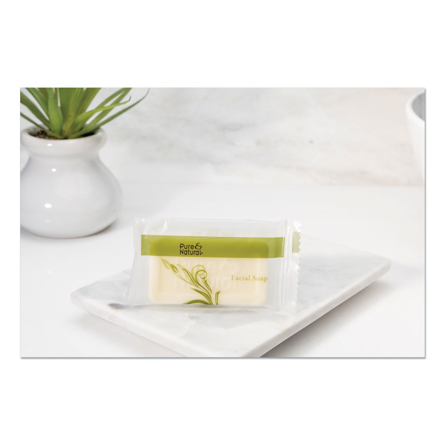 Pure & Natural Body and Facial Soap, Fresh Scent, # 3/4, 1,000/Carton - Image 3
