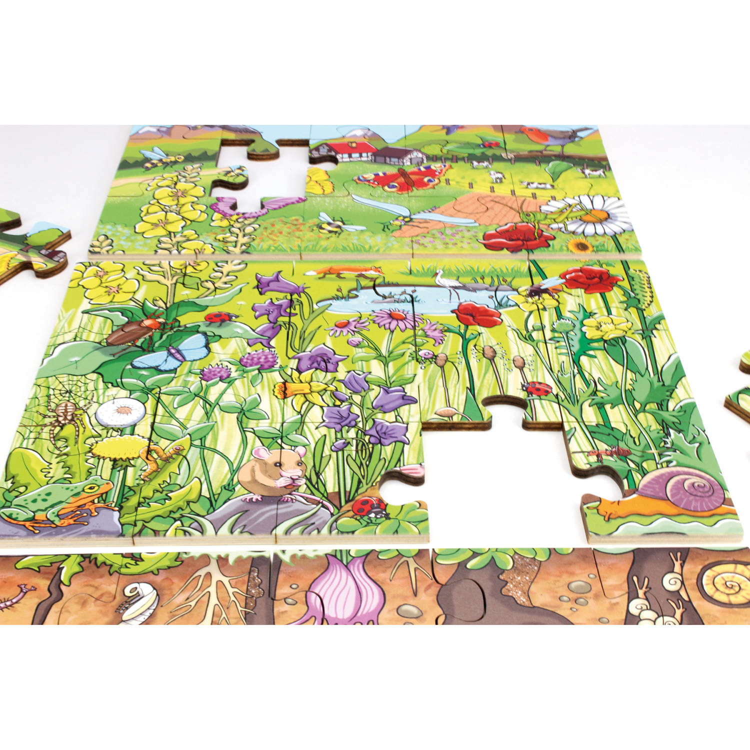 Beleduc Discover The Flower Meadow Floor Puzzle - Image 4