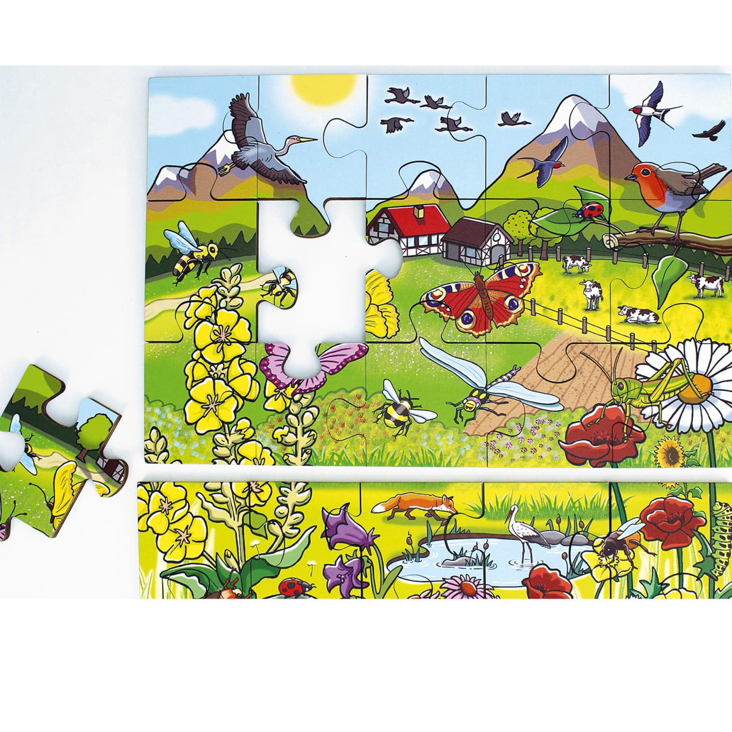 Beleduc Discover The Flower Meadow Floor Puzzle - Image 6