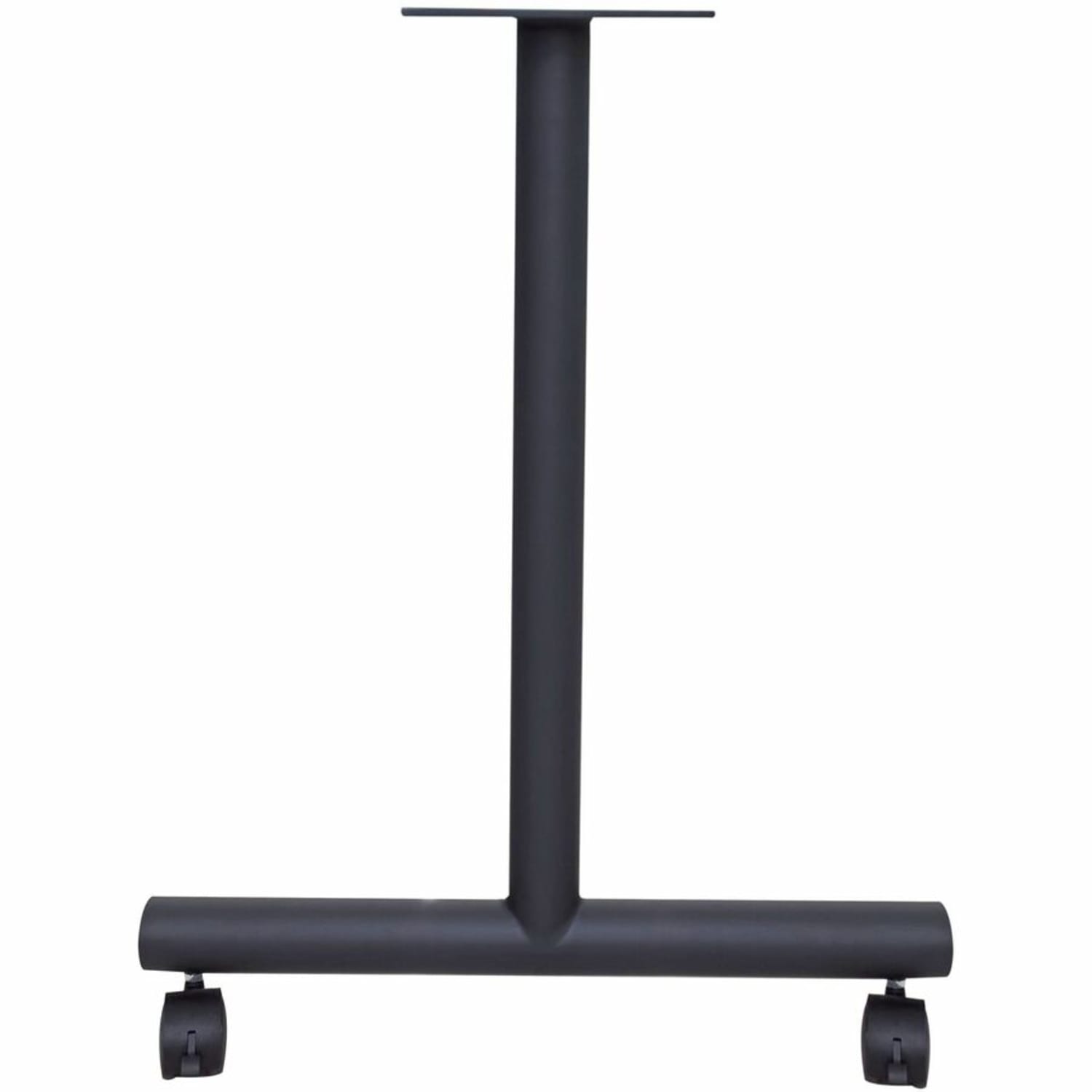 Lorell Invent Training Table Components - Black T-shaped Base - 2 Legs - 28.50in Height x 5in Width x 22in Depth - Training - Assembly Required - 2 / Set - Image 5