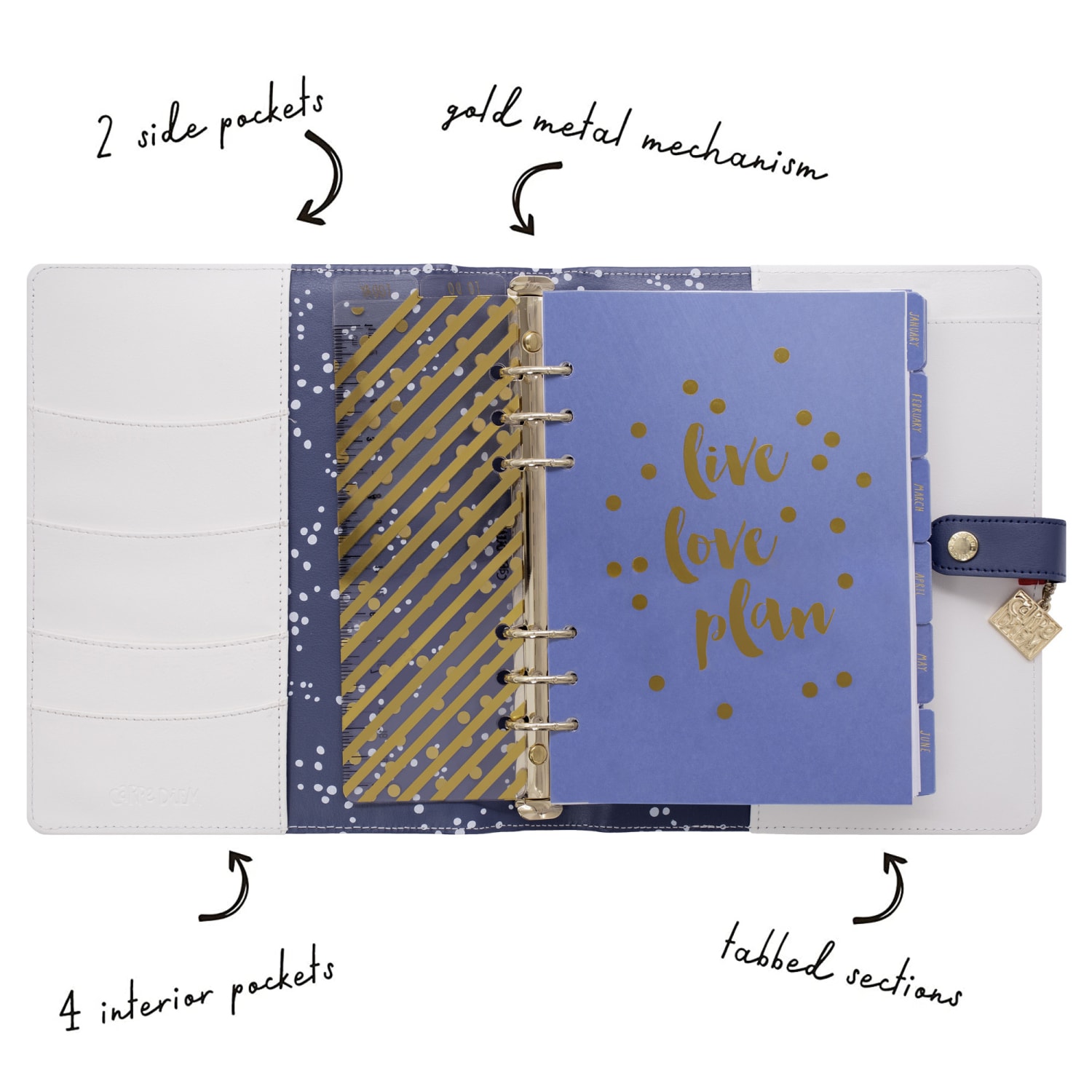Pukka Pads A5 Planner, Monthly & Weekly, 9.8in x 9.4in, 12 Months, Color Wash - Image 4