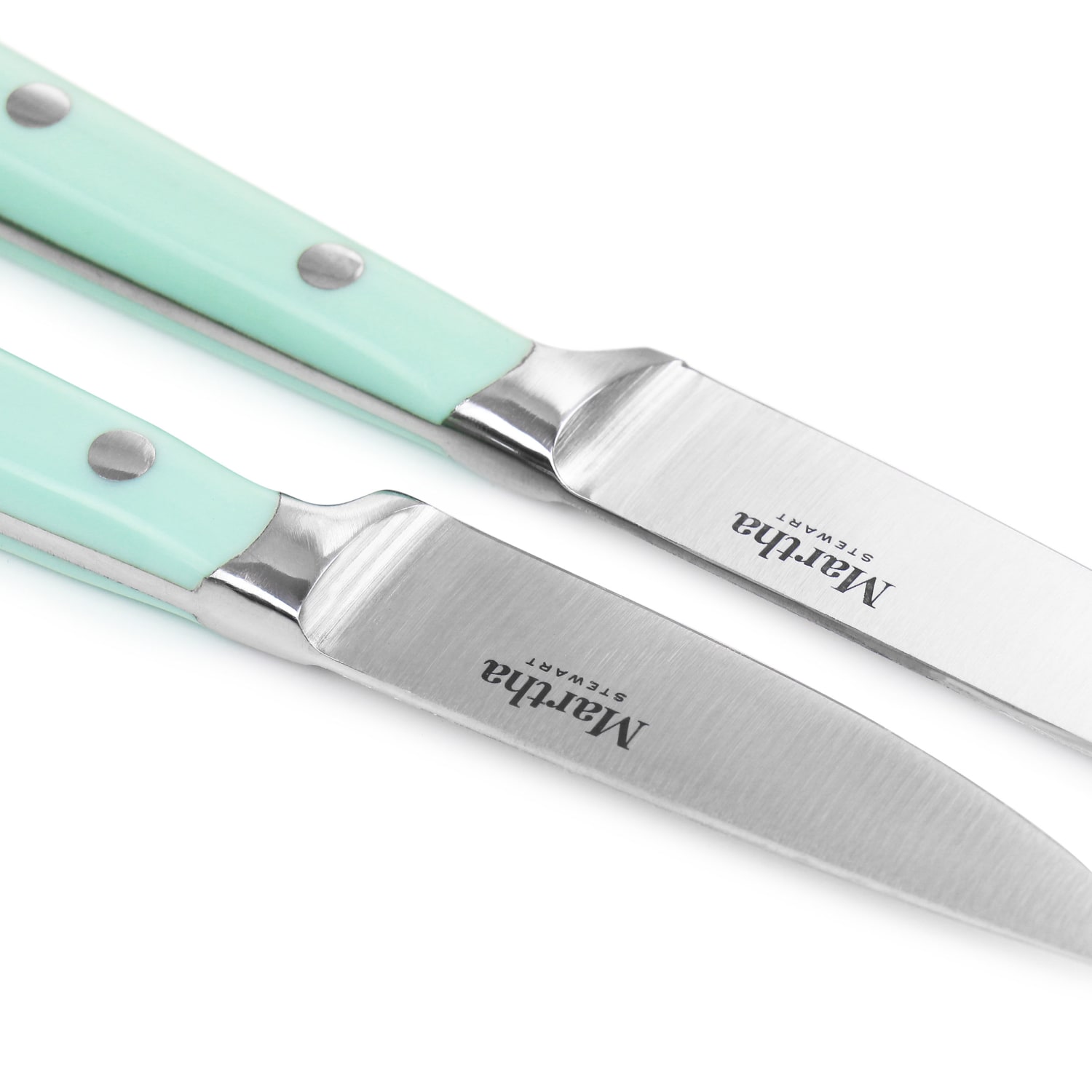 Martha Stewart Stainless Steel 2-Piece Cutlery Set, Turquoise - Image 3