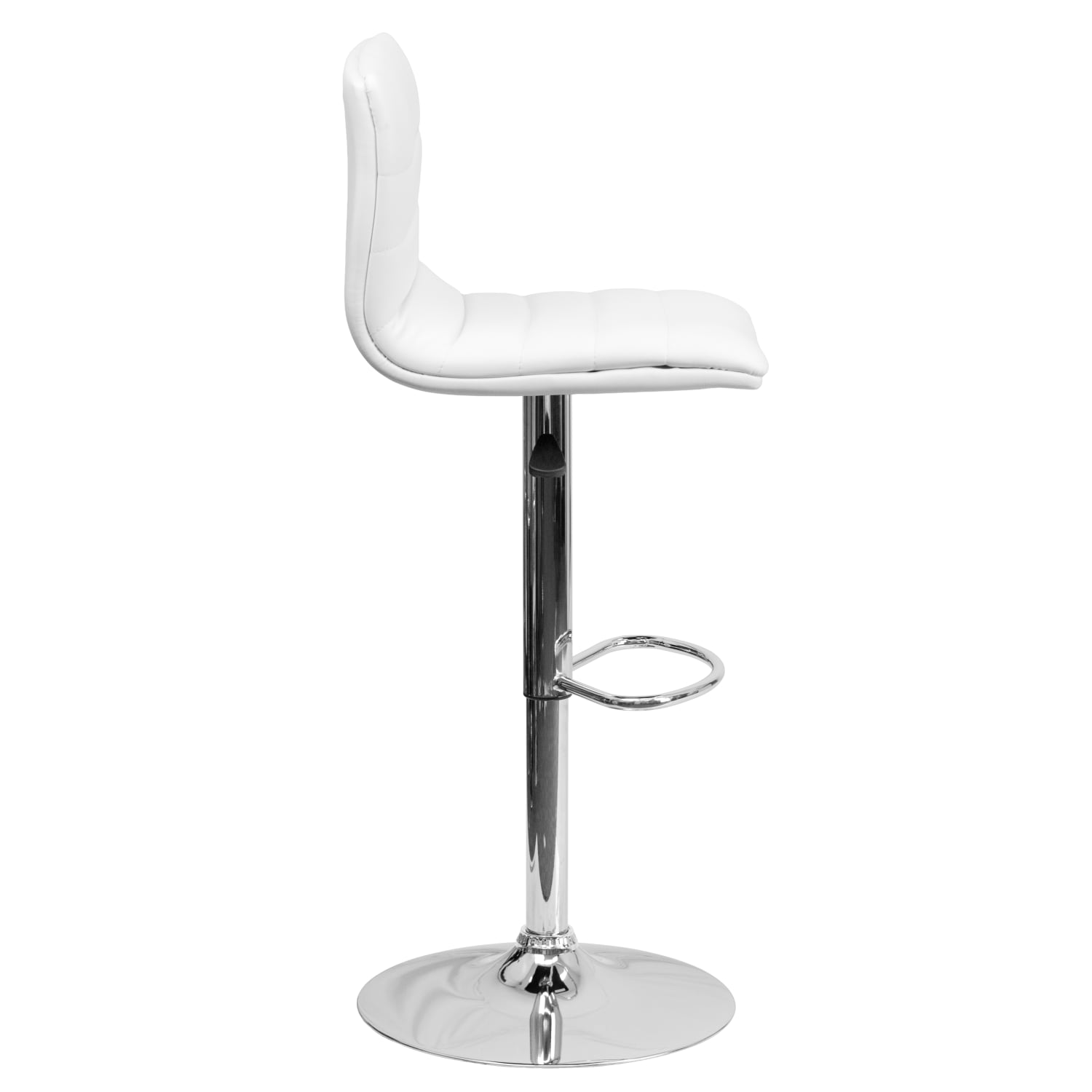 Flash Furniture Contemporary Adjustable Bar Stool WhiteChrome PopularChairscom Flash Furniture Contemporary Adjustable Bar Stool WhiteChrome PopularChairscom