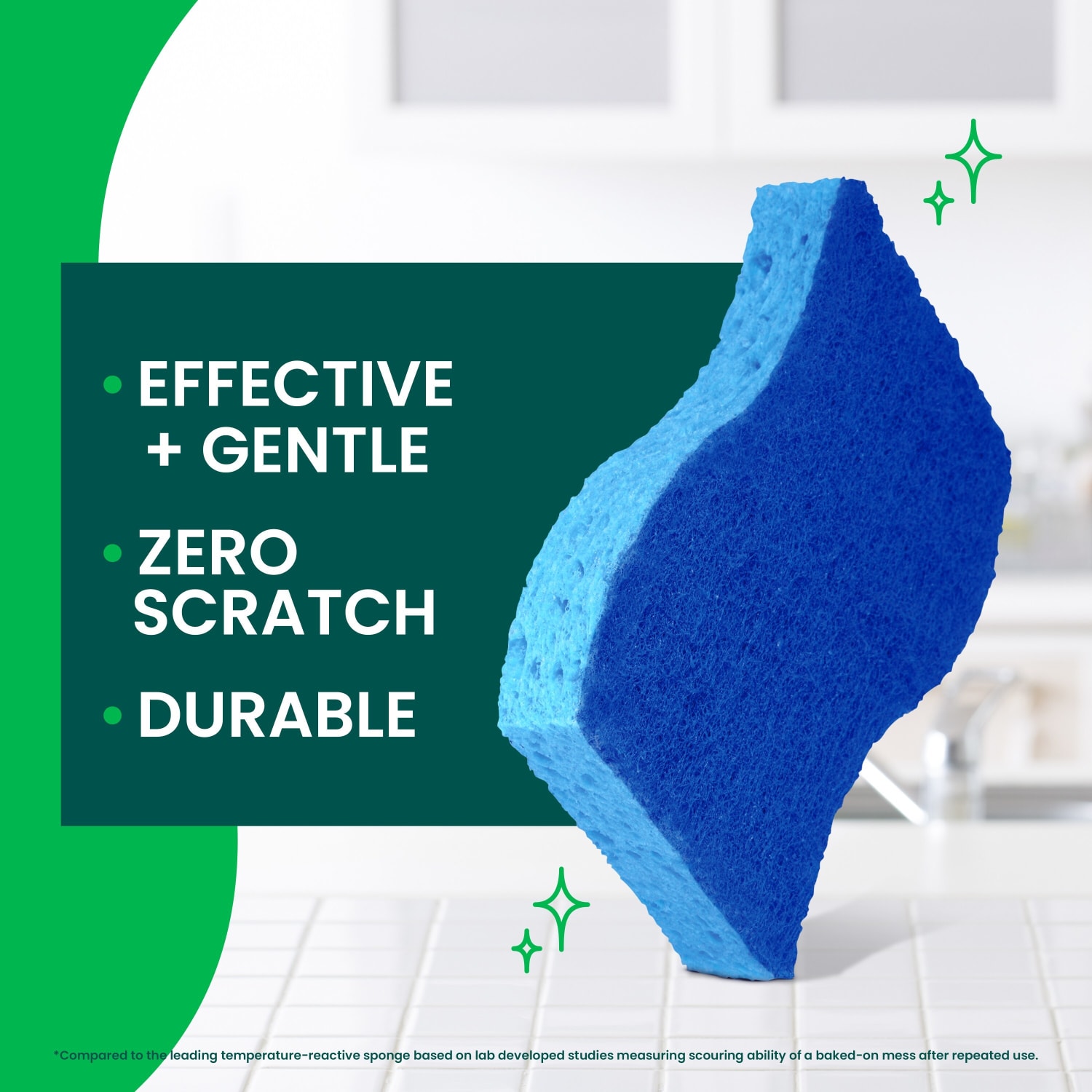 Scotch-Brite Zero Scratch Scrub Sponge, 6 Pack Scrubbing Sponges, Great For Washing Dishes and Cleaning Kitchen - Image 5