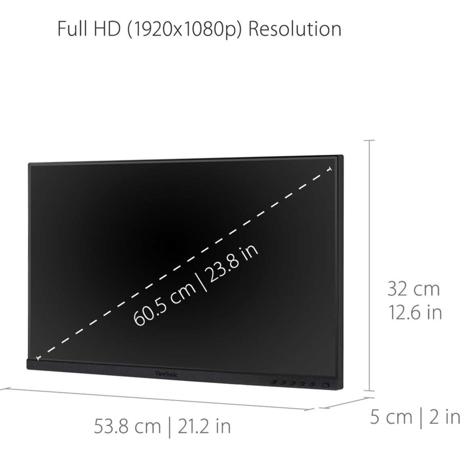 ViewSonic VG2455_56A_H2 24in 1080p IPS Docking Monitor Heads, Pack Of 2 Monitor Heads - Image 6