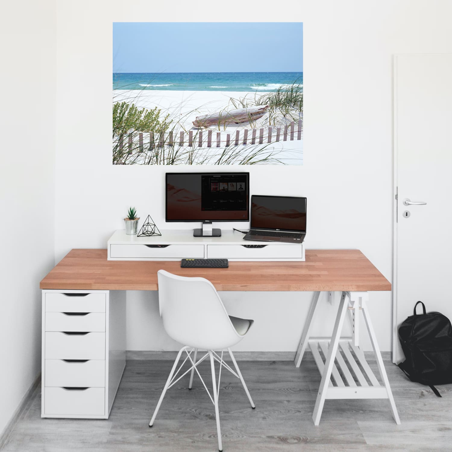 Biggies Landscape/Seascape Mural, 32in x 24in, Unframed, South Carolina Coast - Image 4