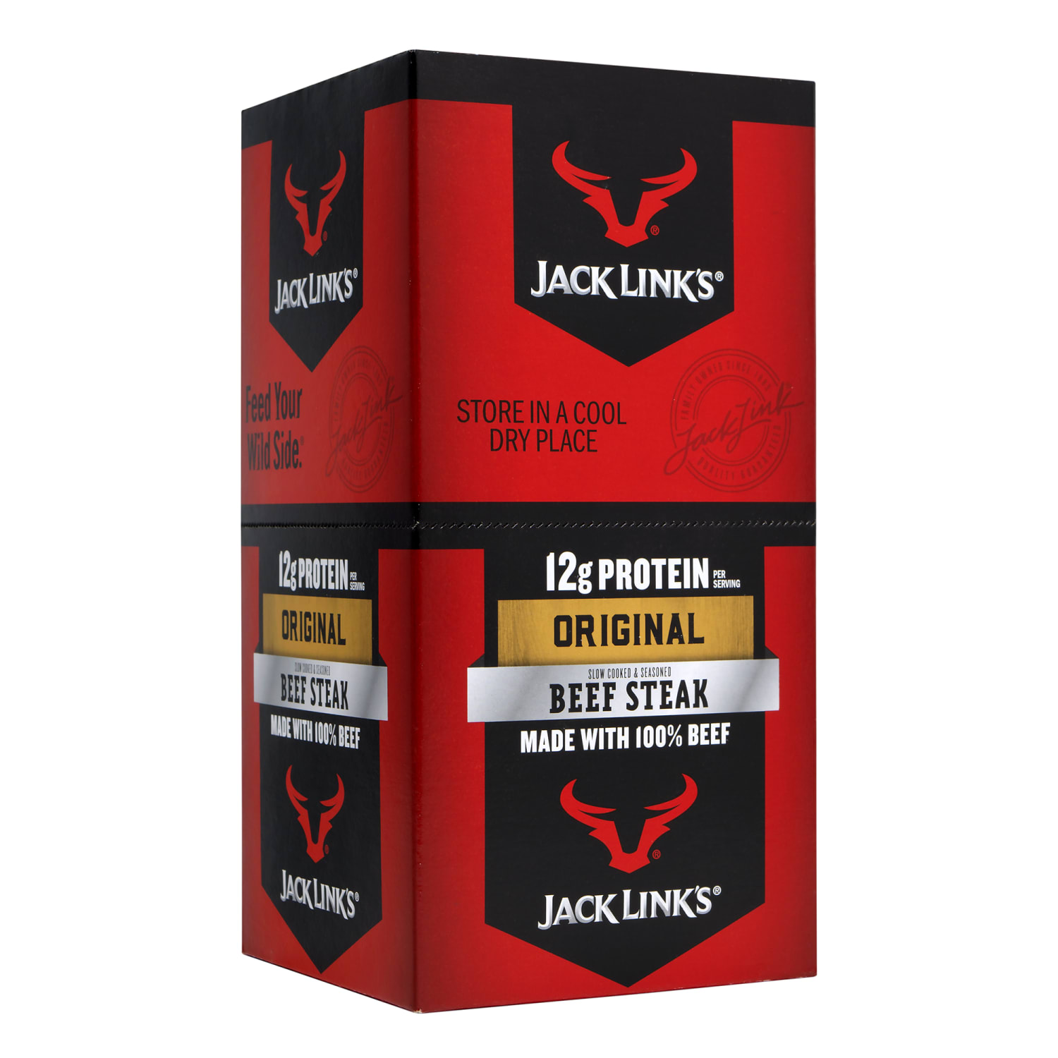 Jack Links Original Beef Steak, 1 Oz, Box Of 12 - Image 4