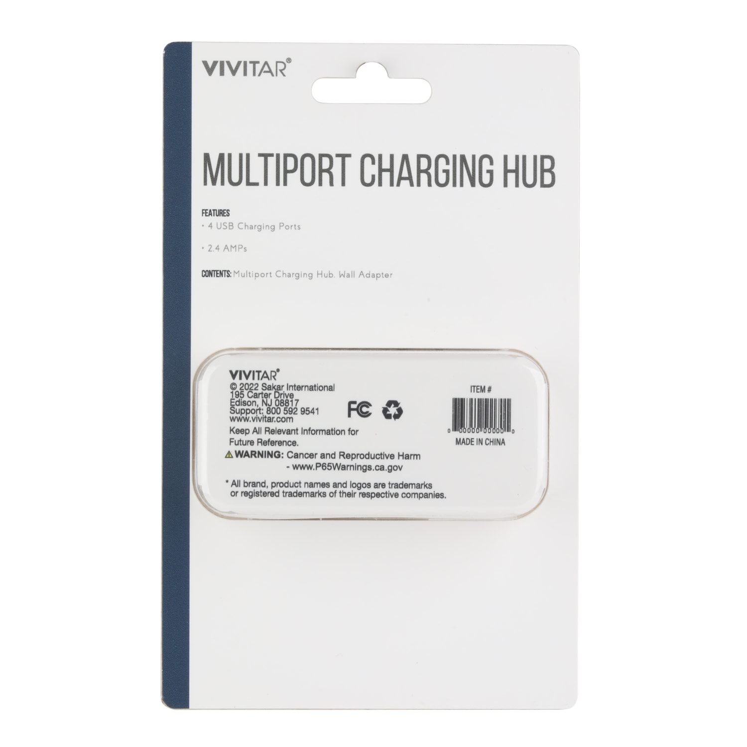Vivitar Multiport Charging Hub, White, NIL7003-NOC-STK-24 - Image 3