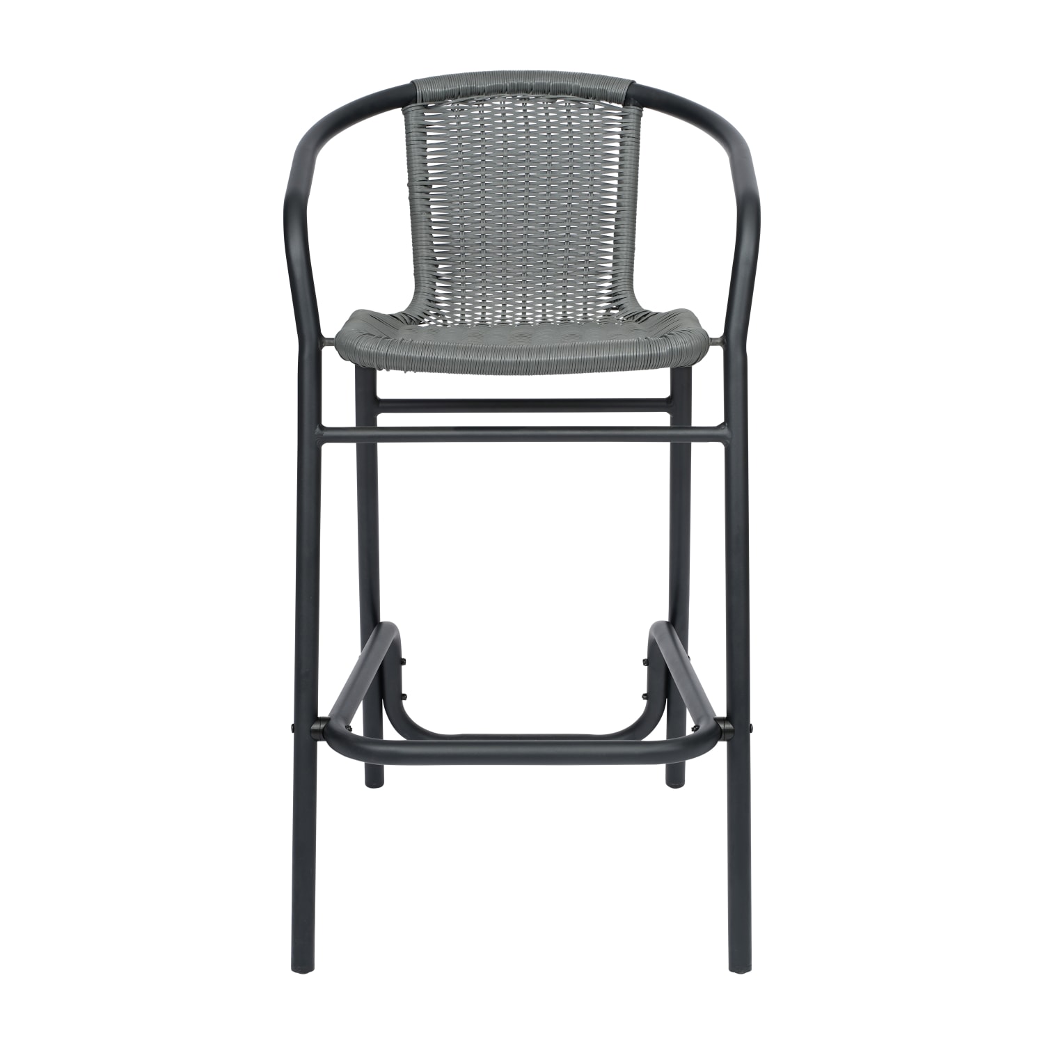 Flash Furniture Lila Set of 4 Commercial Grade IndoorOutdoor PE Rattan Restaurant Barstools with Aluminum Frames and Footrests Gray PopularChairscom Flash Furniture Lila Set of 4 Commercial Grade Indoor Outdoor PE Rattan Restaurant Barstools with Aluminum Frames and Footrests Gray PopularChairscom