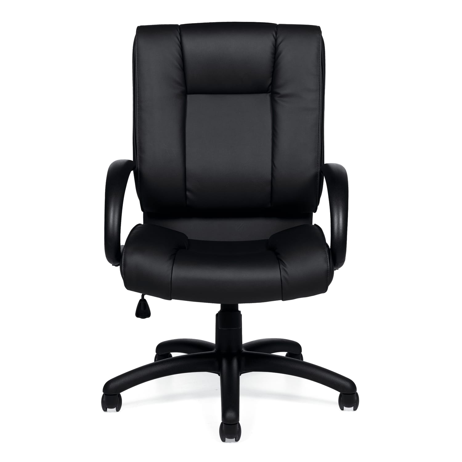 Offices To Go Luxehide Bonded Leather High-Back Chair, Black, OTG2700B - Image 4