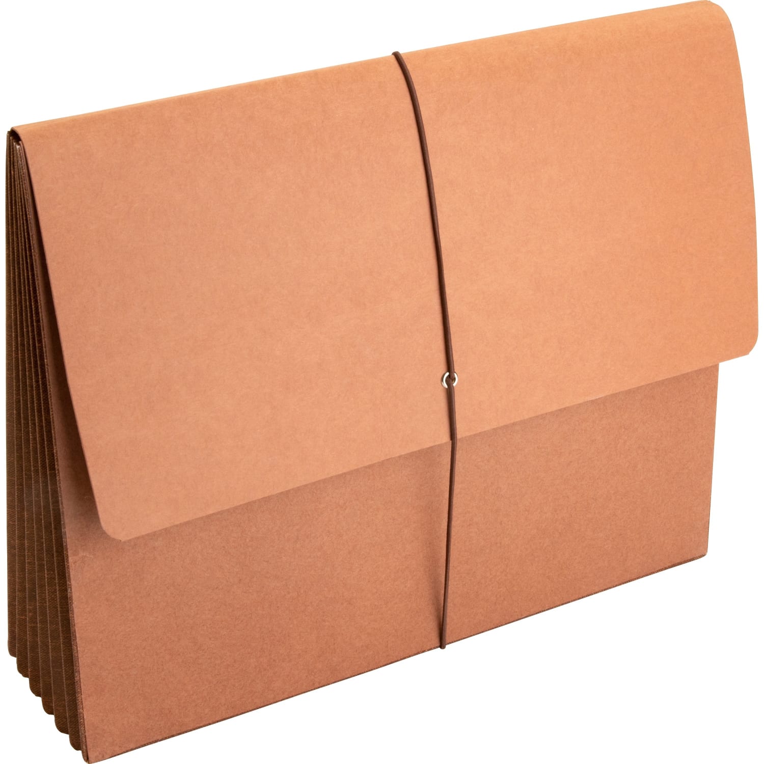Sparco Tyvek Tyvek Accordion Wallet, 1 Pocket, Expansion 5-1/4in, 8 1/2in x 11in, Letter, 30 % Recycled, Brown, Pack of 1 - Image 3