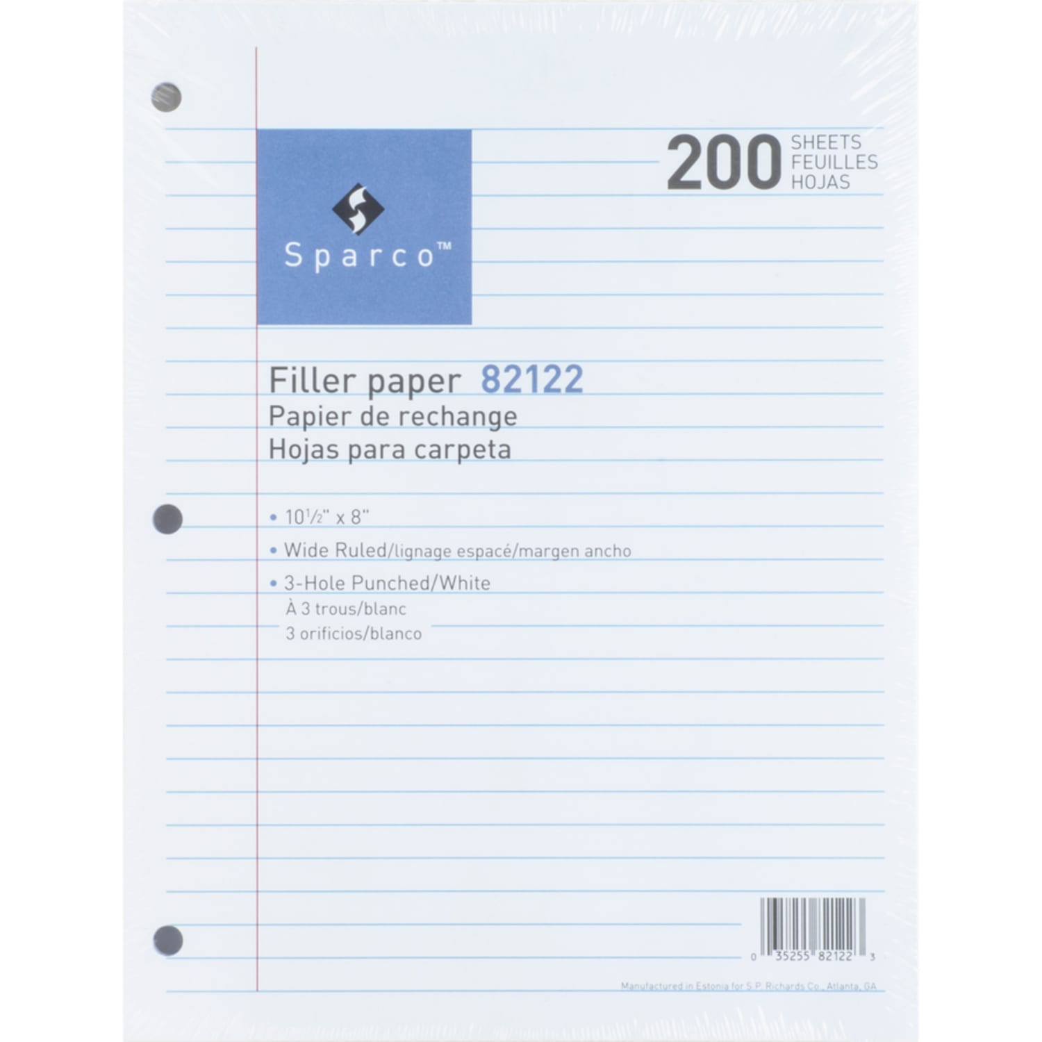 Sparco Standard Filler Paper, 8in x 10 1/2in, 16 Lb, White, Ream Of 200 Sheets - Image 3
