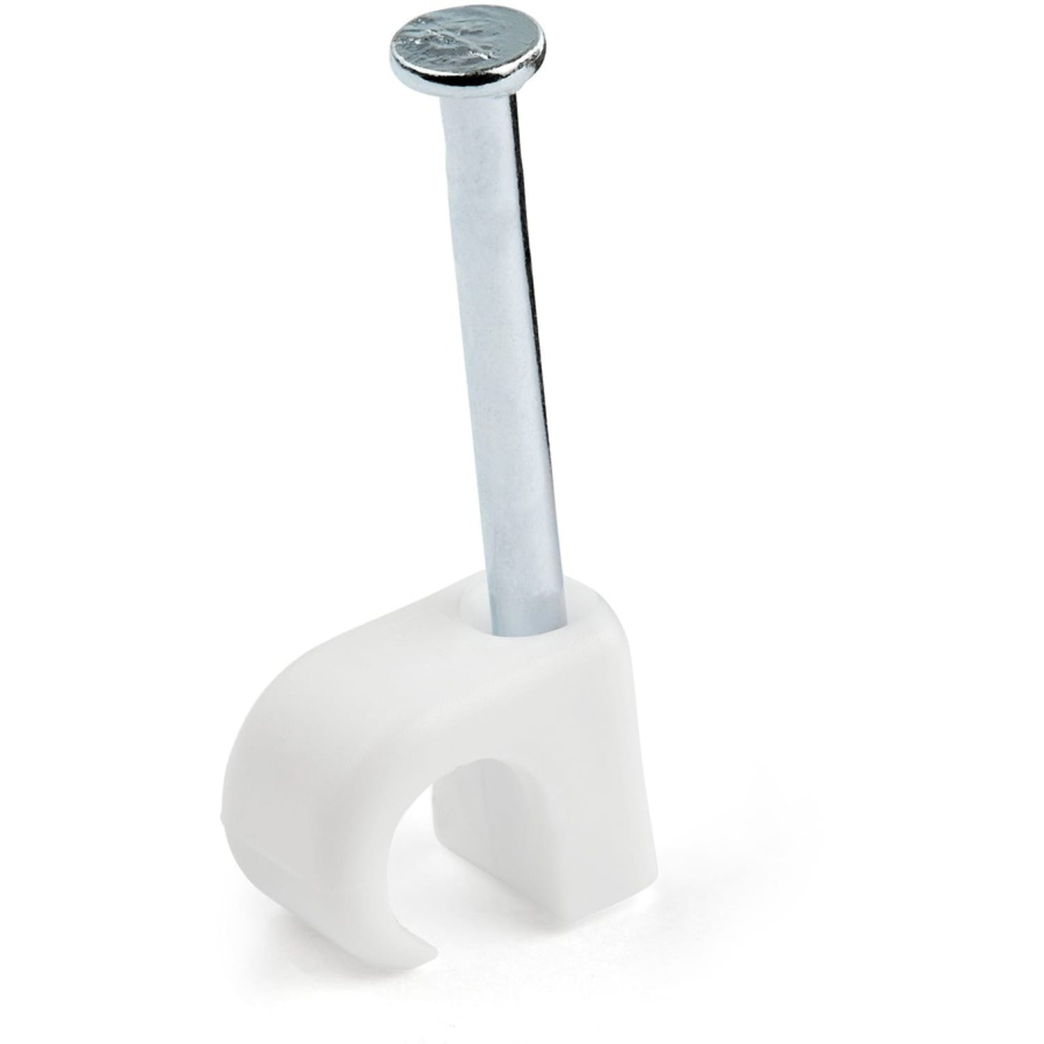 StarTech.com 100 Pk (M) Cable Clips w/ Nail - Reusable Nail-in Clamps - Cord Mounting/Holding Clips - Cable Tacks Wire Fasteners White TAA - Image 3