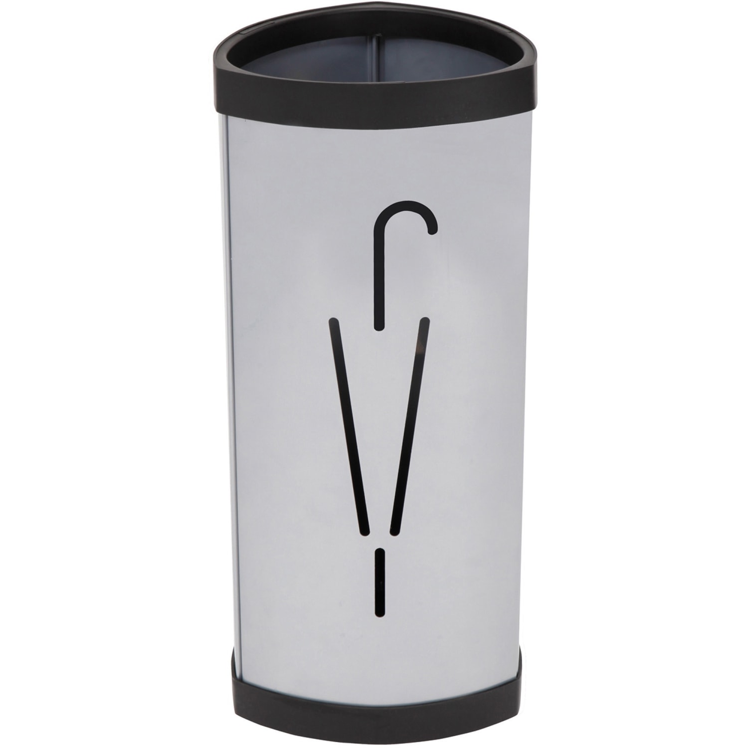 Alba Large Triangular Umbrella Stand - 25.4in x 6.1in x 13in x - Steel, ABS Plastic - 1 Each - Black, Gray - Image 3