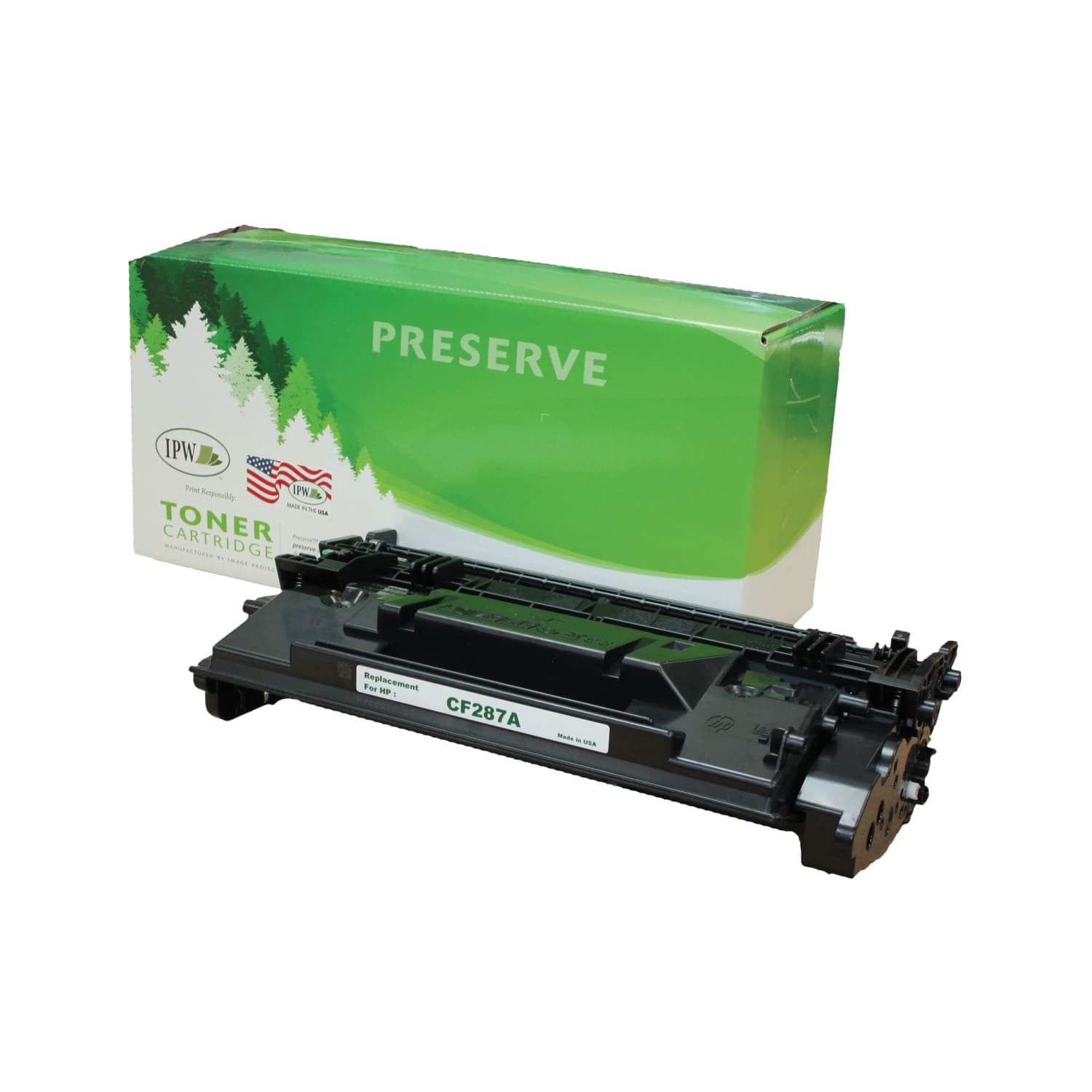 IPW Preserve Remanufactured Black Toner Cartridge Replacement For HP 87A, CF287A, 845-87A-ODP - Image 3