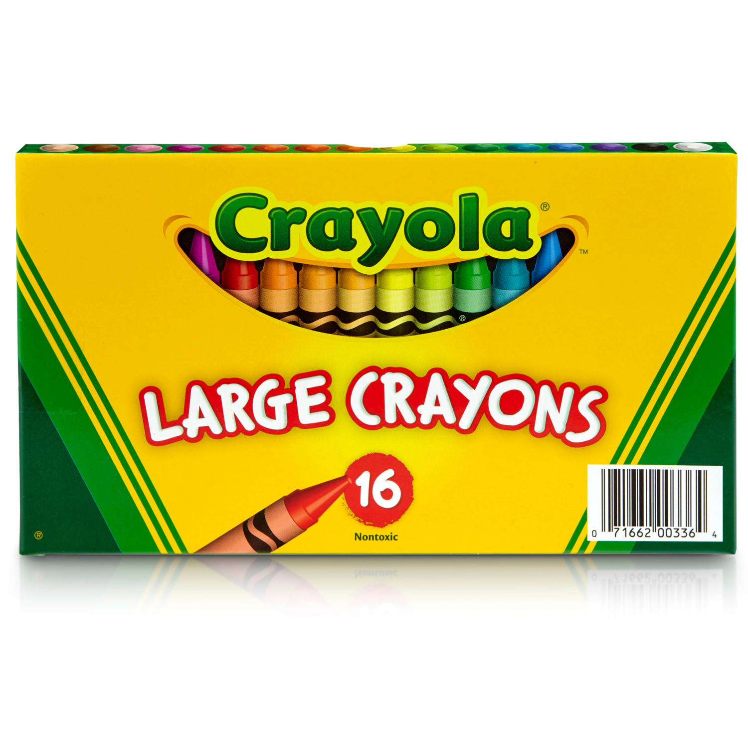 Crayola Large Crayons, Classic Colors, 16 Per Pack, Set Of 6 Packs - Image 4
