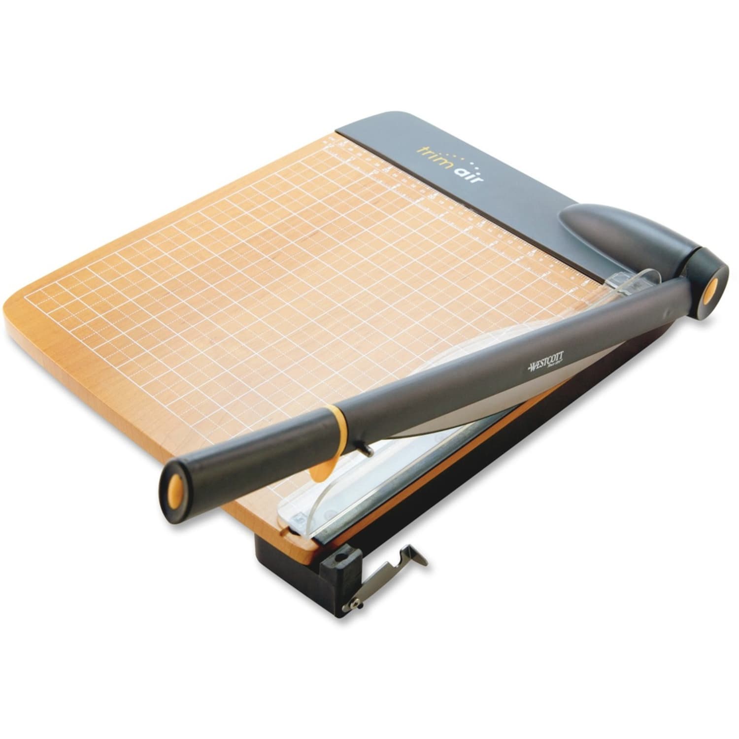 Westcott Trim Air Wood Guillotine Paper Trimmer - Cuts 30Sheet - 18in Cutting - 3.5inx14.3inx 26.6in Depth - 15108