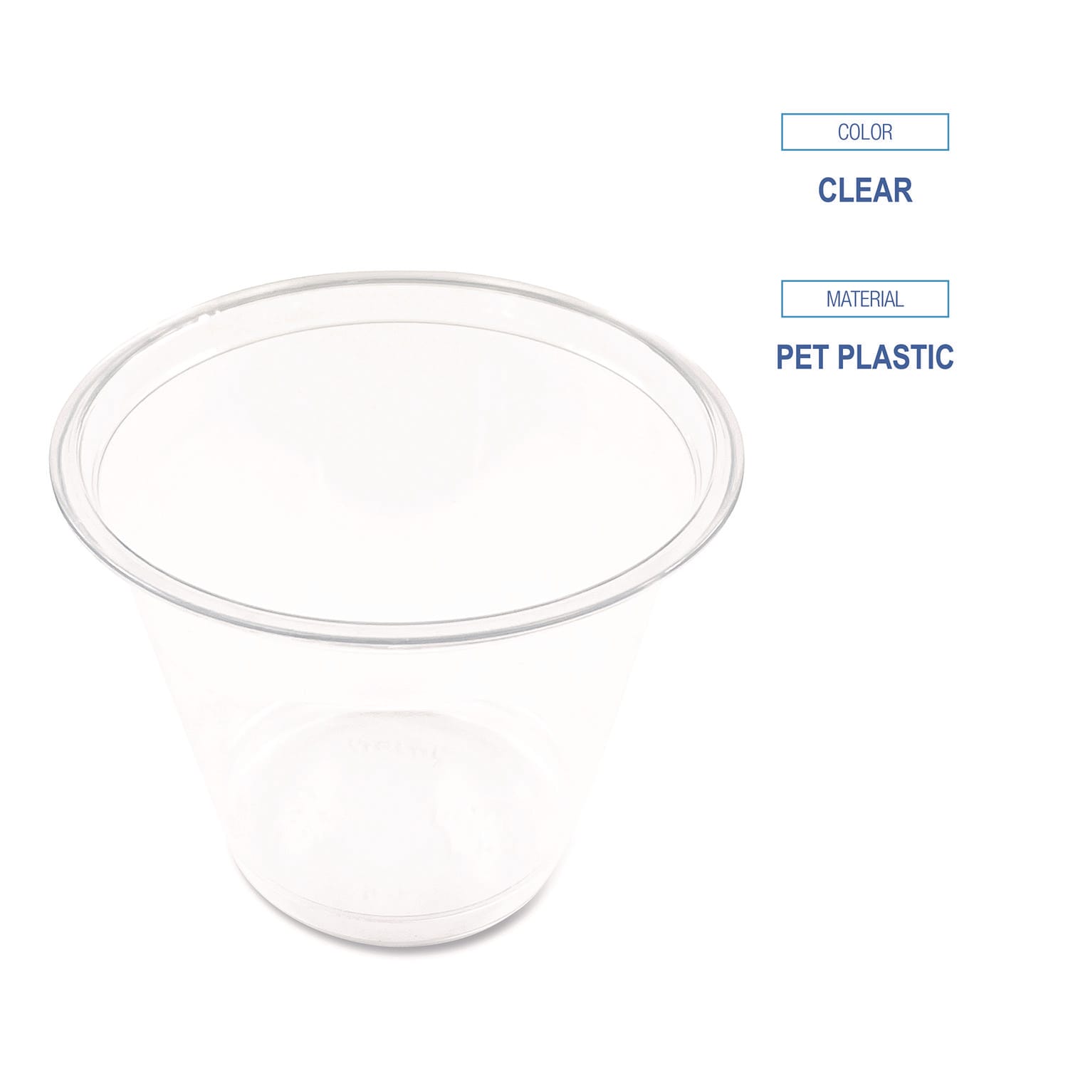 Boardwalk Plastic Cold Cups, 9 Oz, Clear, Pack Of 1,000 Cups - Image 6