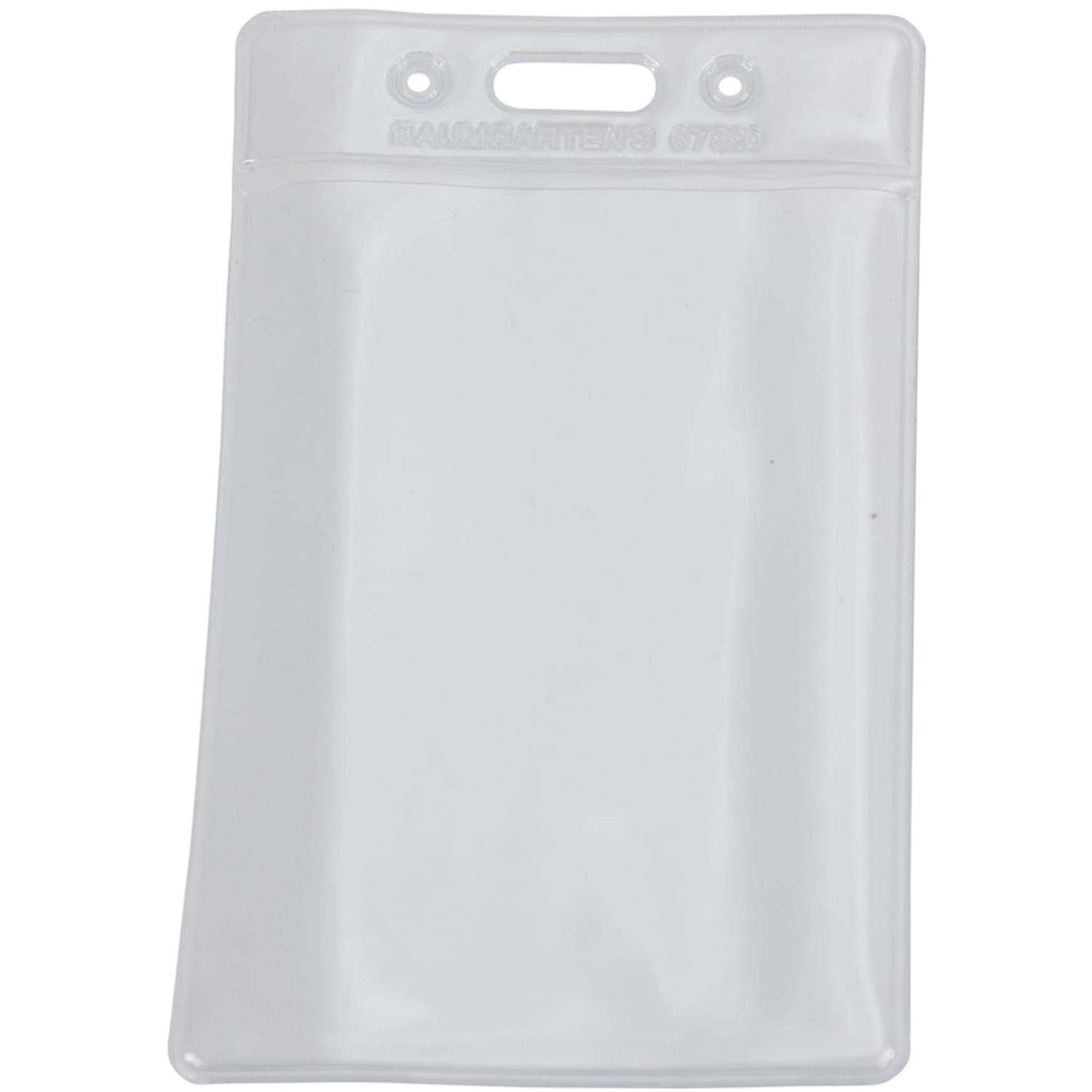 Baumgartens Punched ID Badge Holders, 3-1/2in x 2-1/2in, Vertical, Clear, Pack of 50 - Image 4