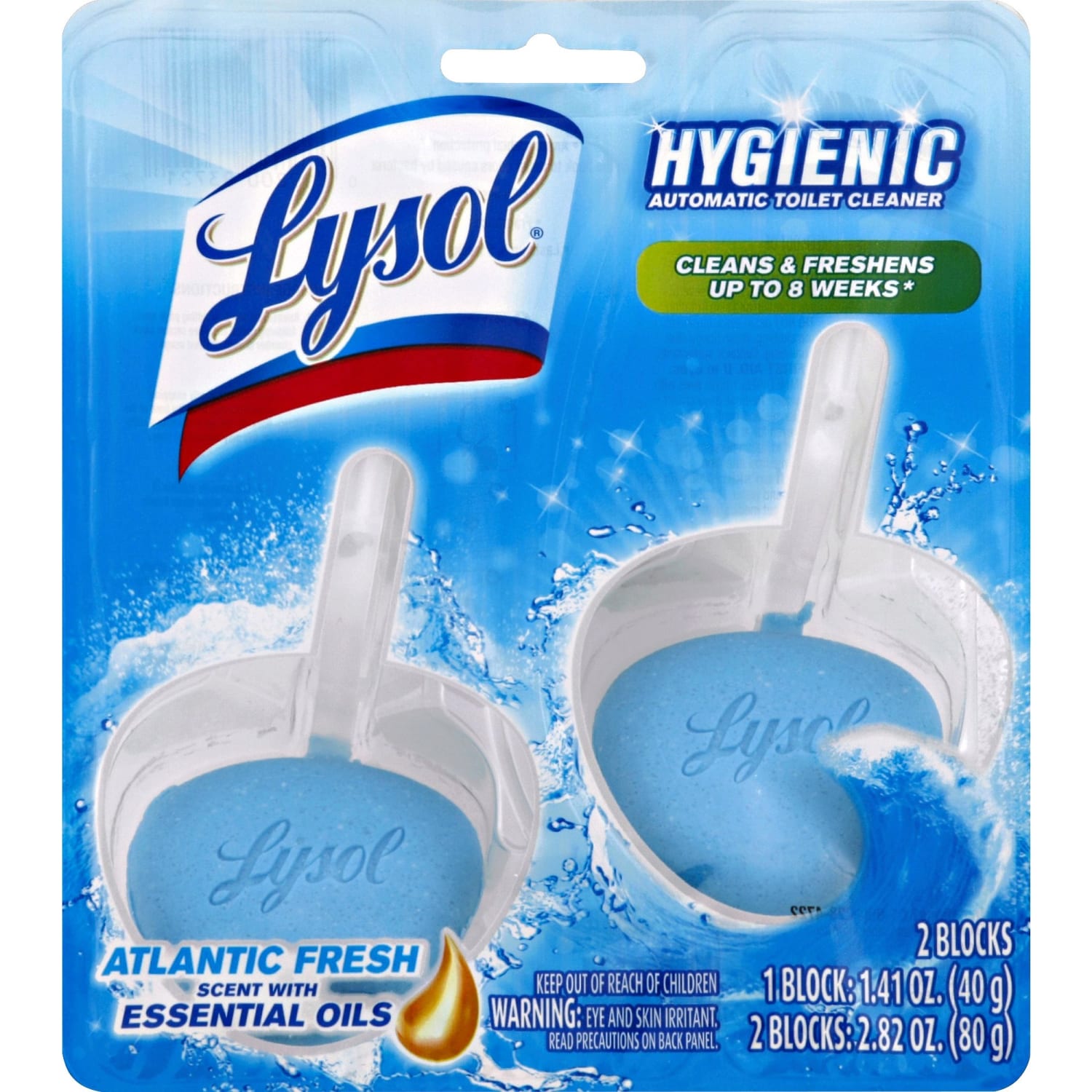 LYSOL Brand Hygienic Automatic Toilet Bowl Cleaner, Atlantic Fresh, 2/Pack - Image 6