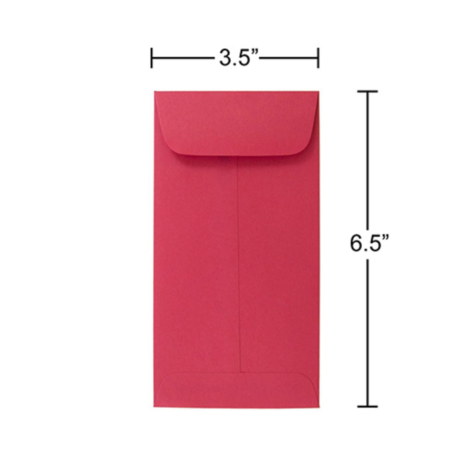 JAM Paper Coin Envelopes, #7, Gummed Seal, Red, Pack Of 25 - Image 5