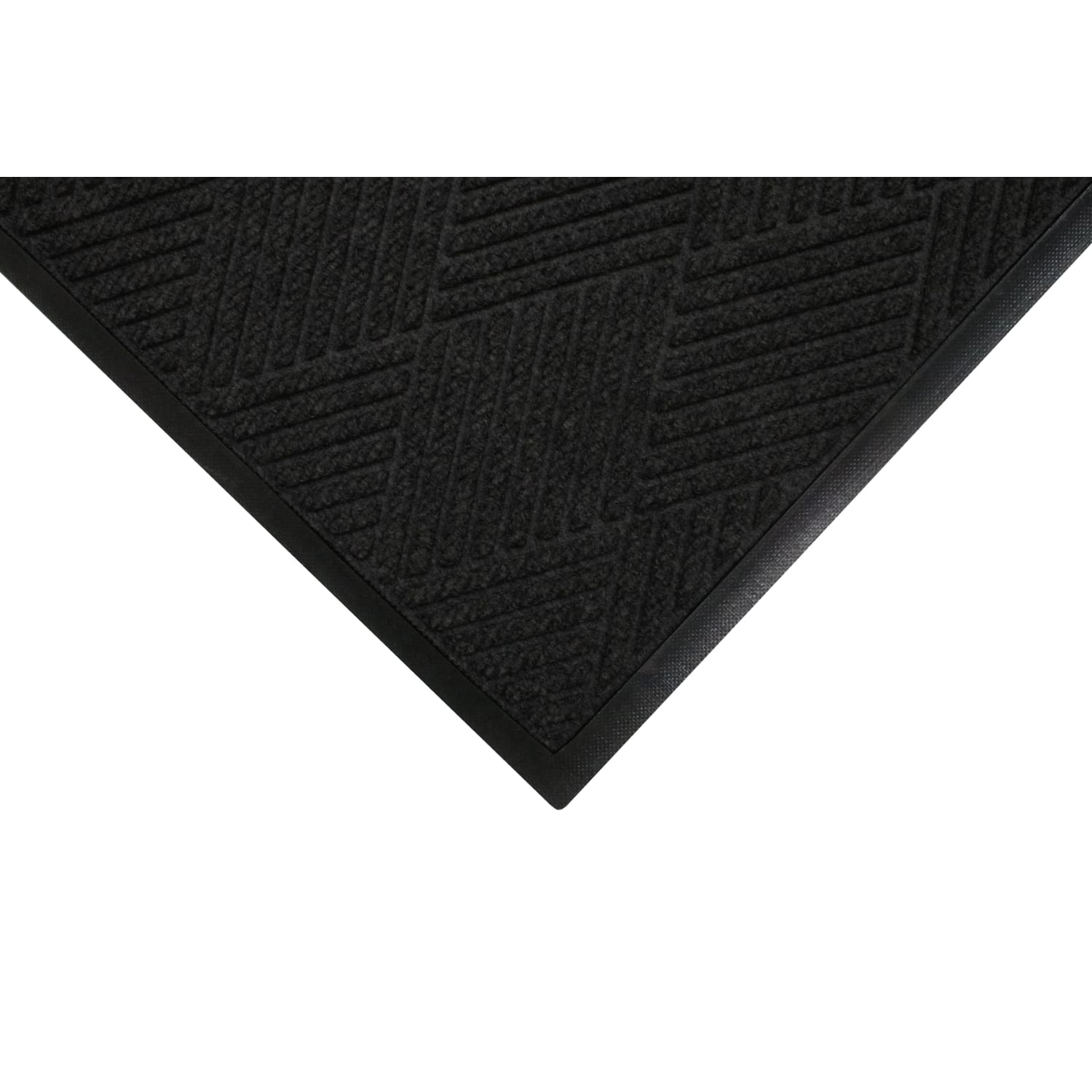 M+A Matting Waterhog Max Diamond Classic Floor Mat, 3ftH x 5ftW, Black Smoke - Image 3