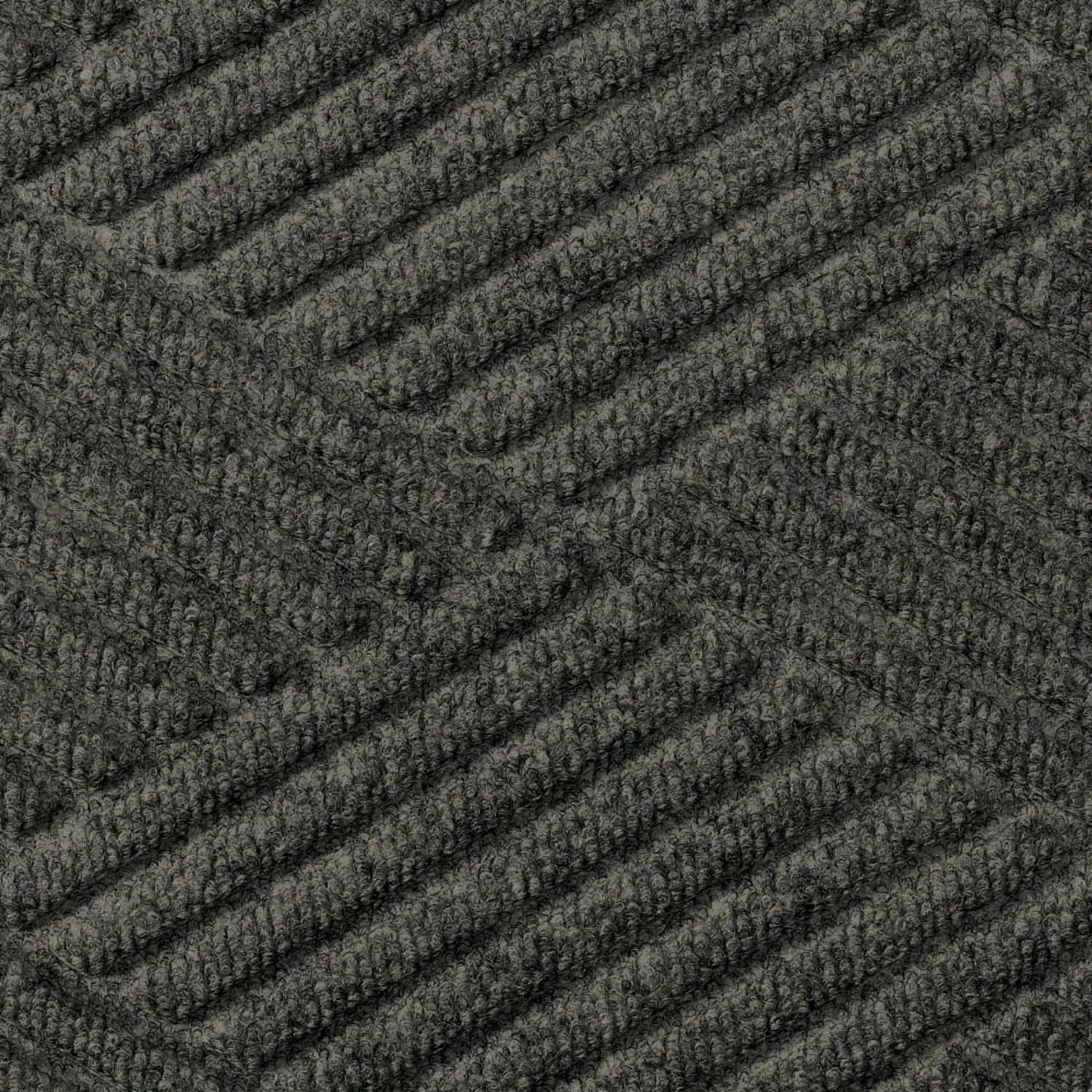 M+A Matting Waterhog Max Diamond Classic Floor Mat, 3ftH x 5ftW, Black Smoke - Image 4