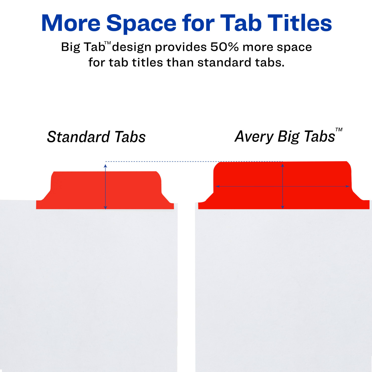Avery Big Tab Write-On Tab Dividers With Erasable Laminated Tabs, 8-Tab, Multicolor - Image 4