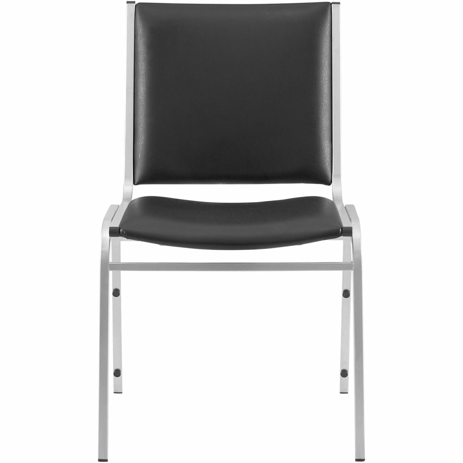 Lorell Padded Vinyl Seat Vinyl Back Stacking Chair 16 15in Seat Width Black SeatChrome Frame Quantity 4 PopularChairscom Lorell Padded Vinyl Seat Vinyl Back Stacking Chair 16 15in Seat Width Black SeatChrome Frame Quantity 4 PopularChairscom