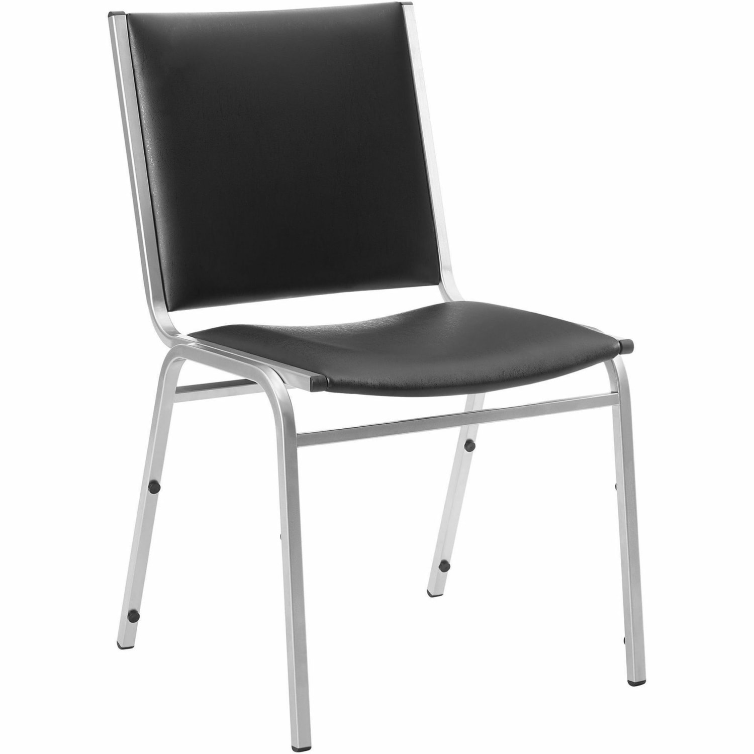 Lorell Padded Vinyl Seat Vinyl Back Stacking Chair 16 15in Seat Width Black SeatChrome Frame Quantity 4 PopularChairscom Lorell Padded Vinyl Seat Vinyl Back Stacking Chair 16 15in Seat Width Black SeatChrome Frame Quantity 4 PopularChairscom